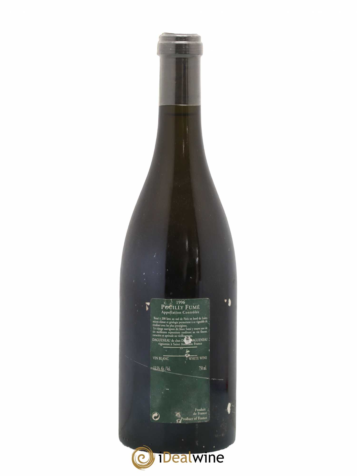 Vin de France (anciennement Pouilly-Fumé) Silex Dagueneau (Domaine Didier - Louis-Benjamin) 1996 - Posten von 1 Flasche - 1