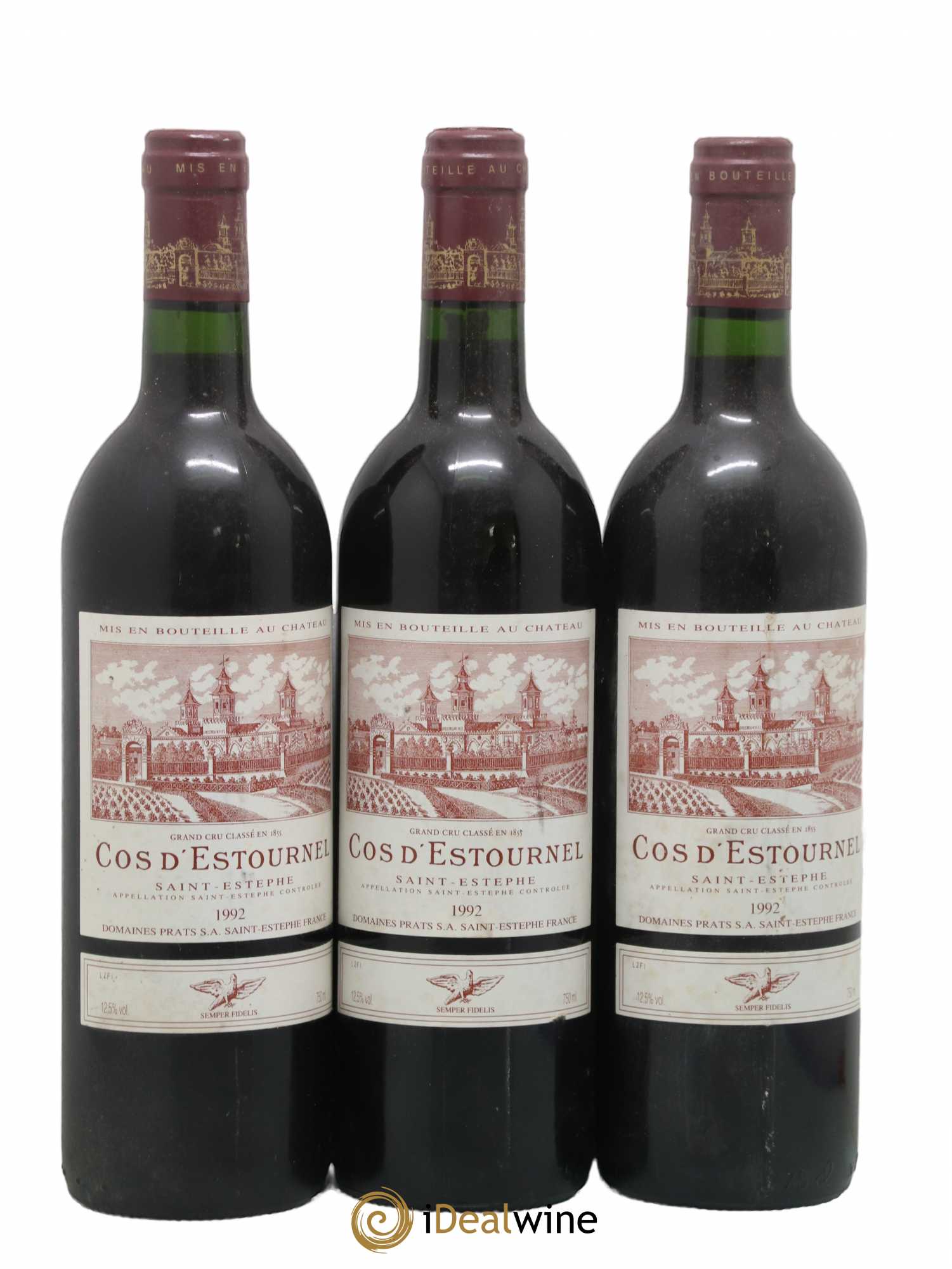 Cos d'Estournel 2ème Grand Cru Classé 1992 - Lot de 3 bouteilles - 0