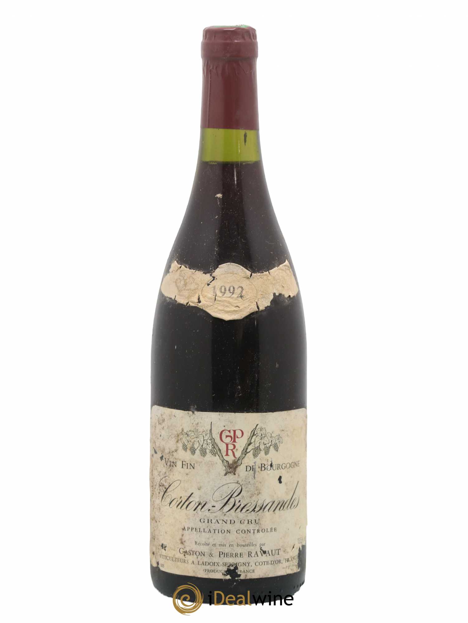 Corton Grand Cru Bressandes Ravaut 1992 - Lot de 1 bouteille - 0