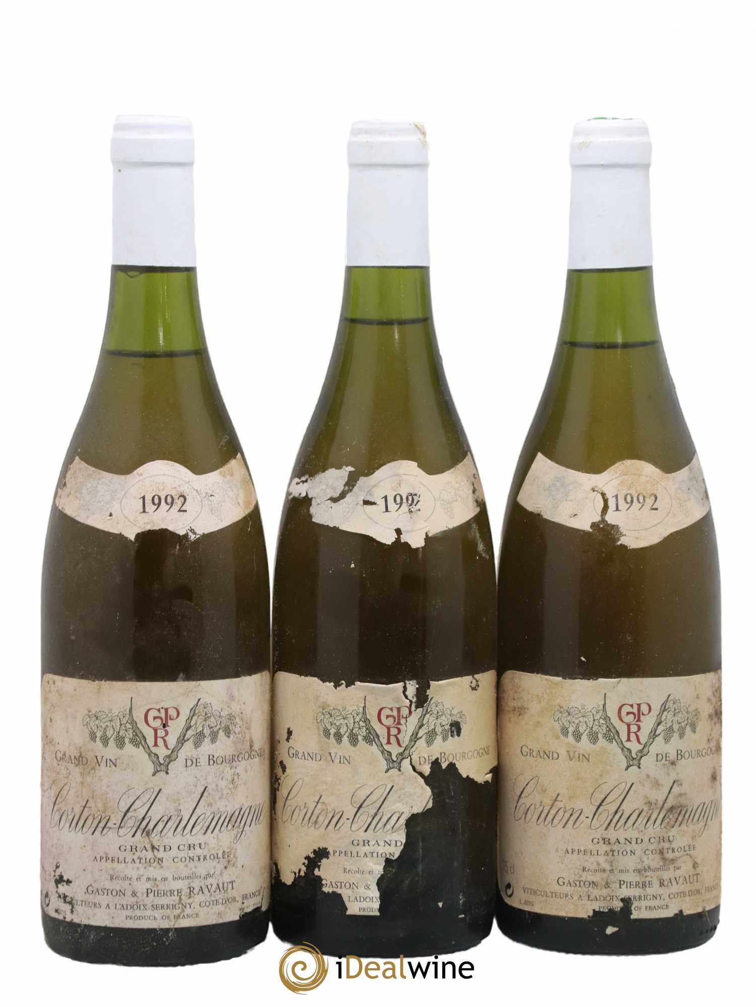 Corton-Charlemagne Grand Cru Ravaut 1992 - Lot de 3 bouteilles - 0
