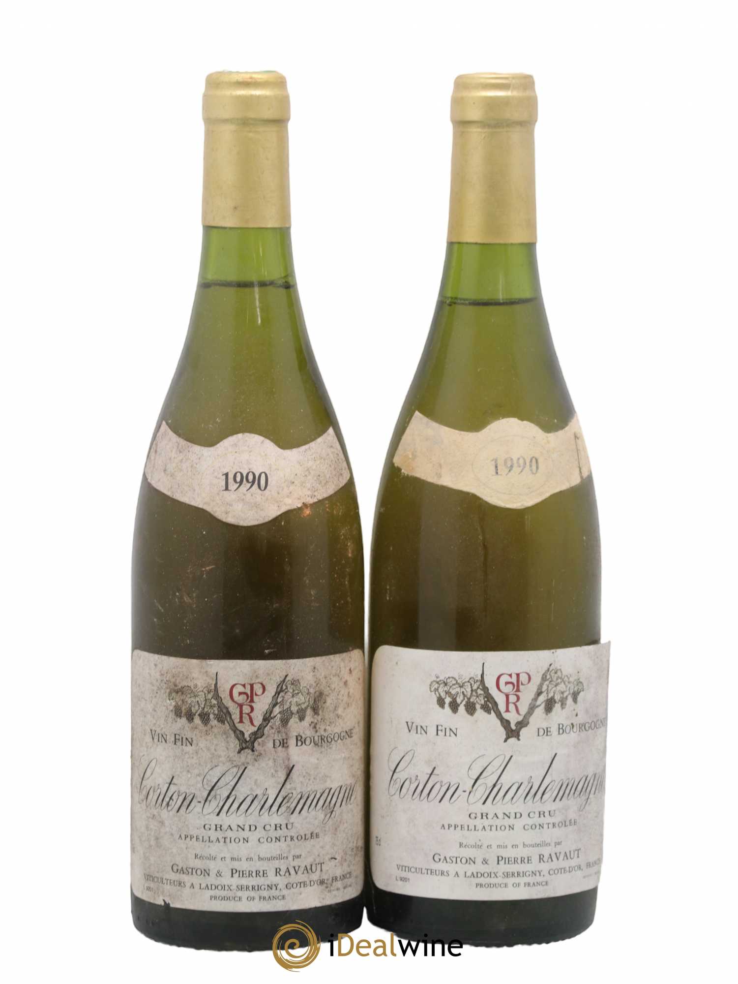 Corton-Charlemagne Grand Cru Ravaut 1990 - Lot de 2 bouteilles - 0