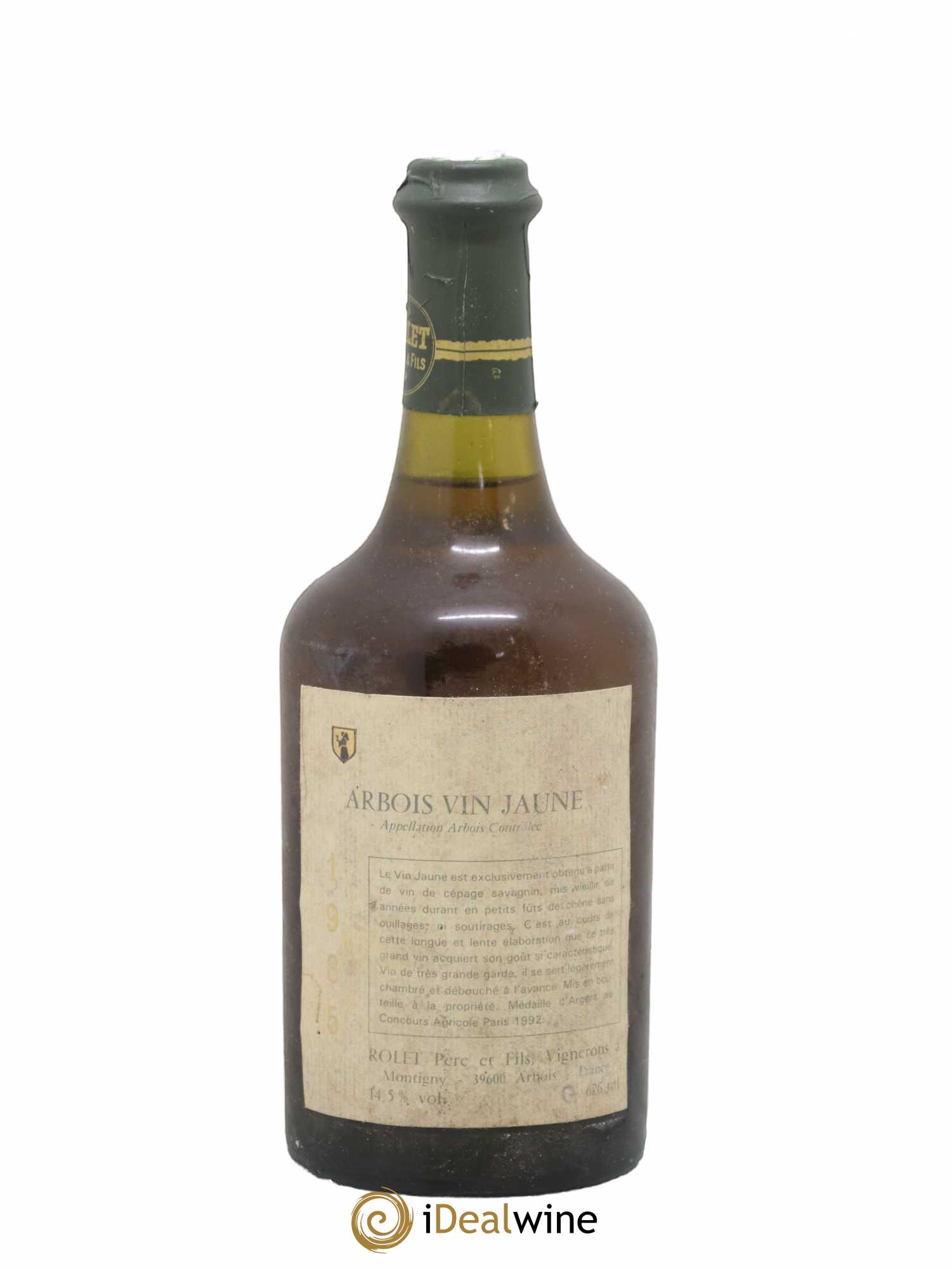 Arbois Vin Jaune Domaine Rolet 1985 - Lot de 1 bouteille - 0