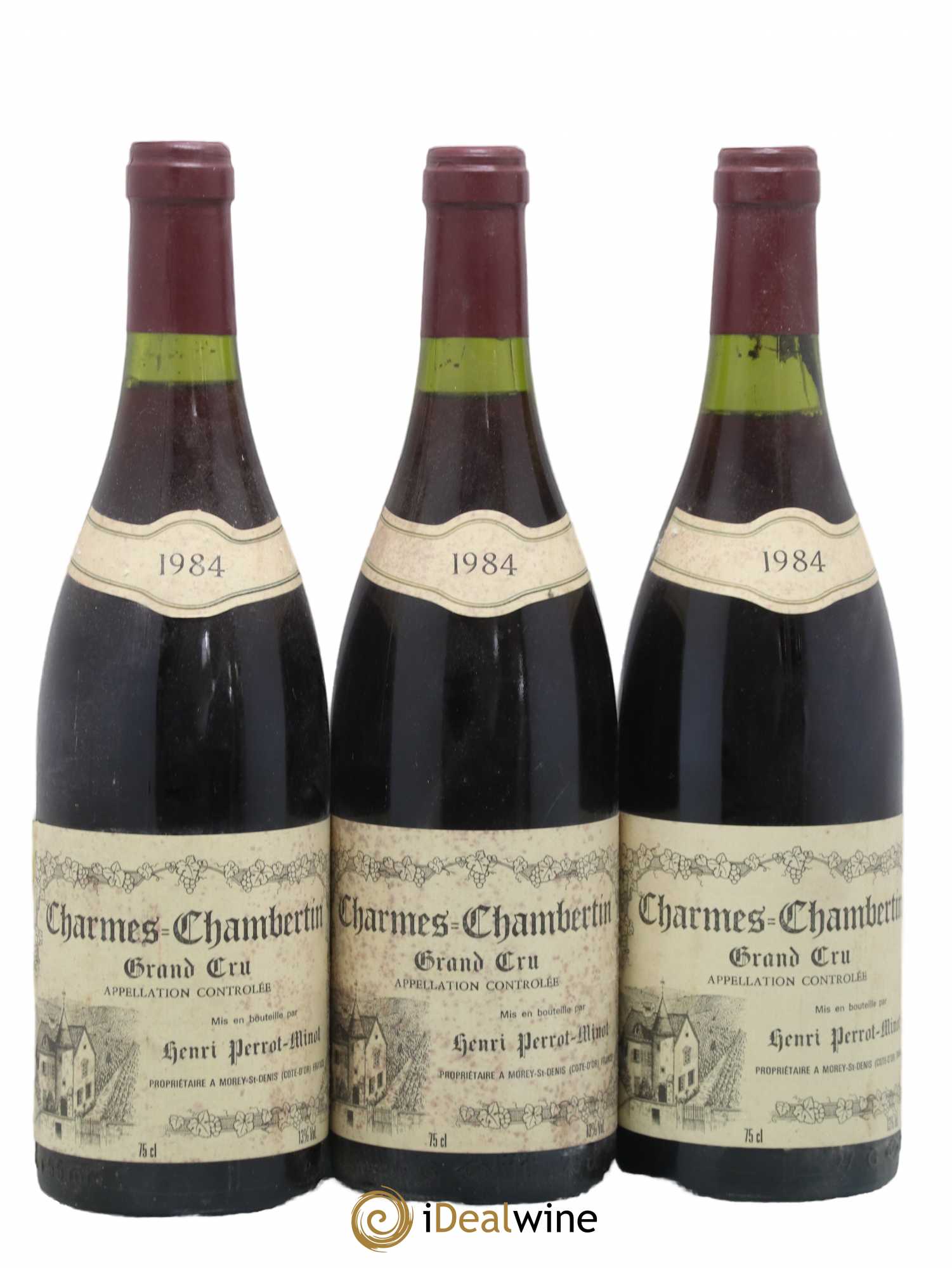 Charmes-Chambertin Grand Cru Vieilles Vignes Perrot-Minot 1984 - Lot de 3 bouteilles - 0