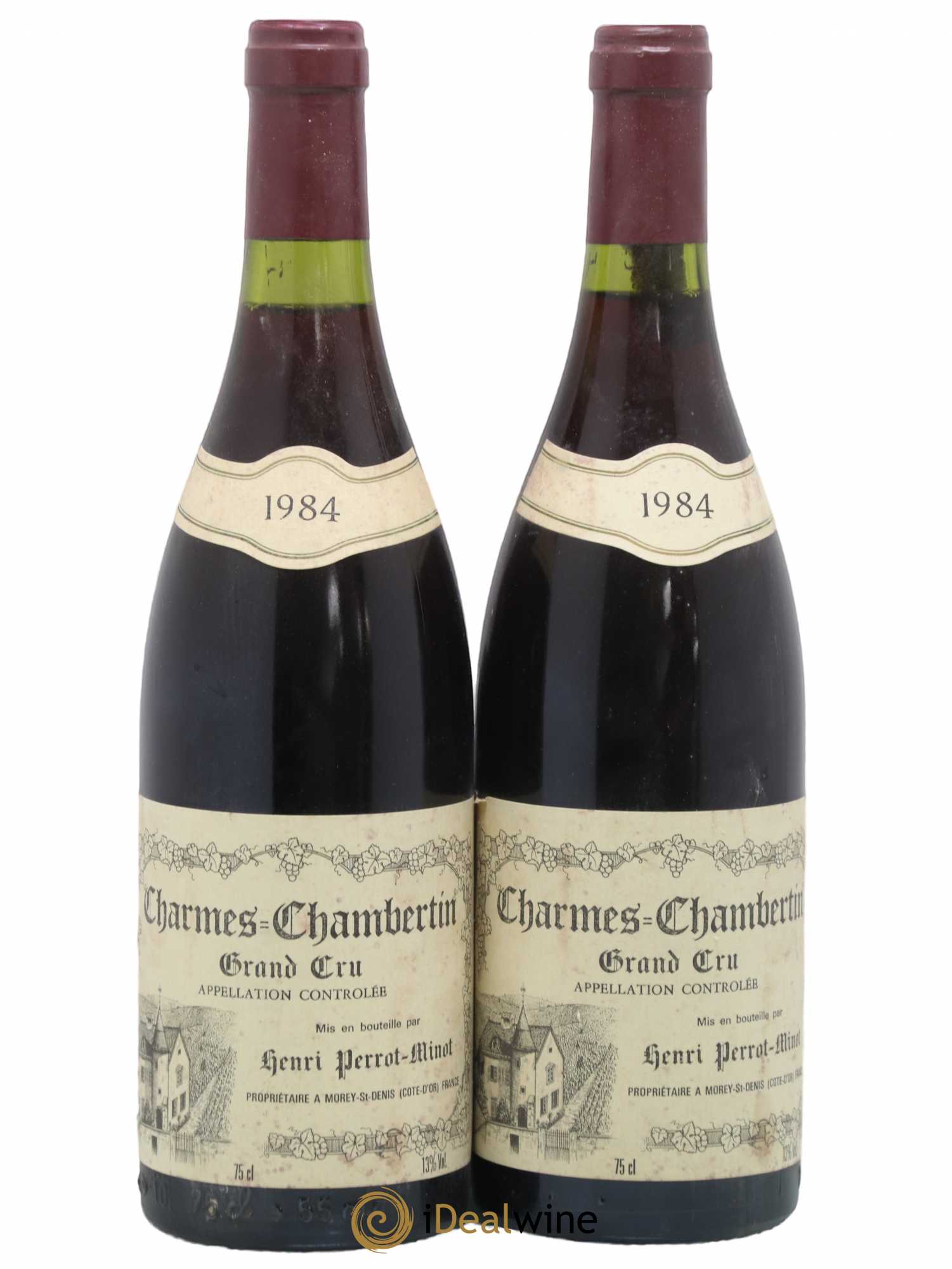 Charmes-Chambertin Grand Cru Vieilles Vignes Perrot-Minot 1984 - Lot de 2 bouteilles - 0