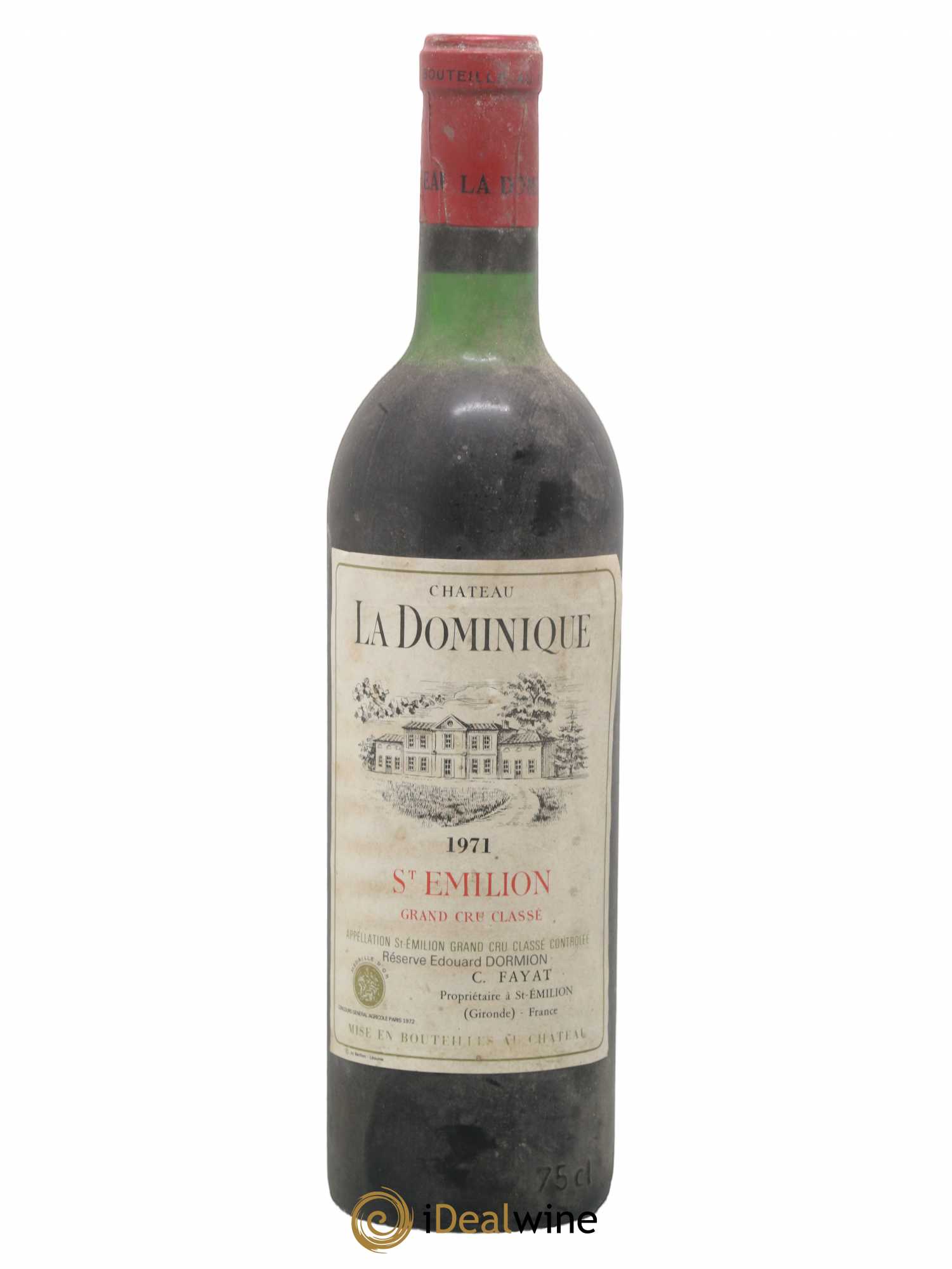 Château la Dominique Grand Cru Classé 1971 - Lot de 1 bouteille - 0
