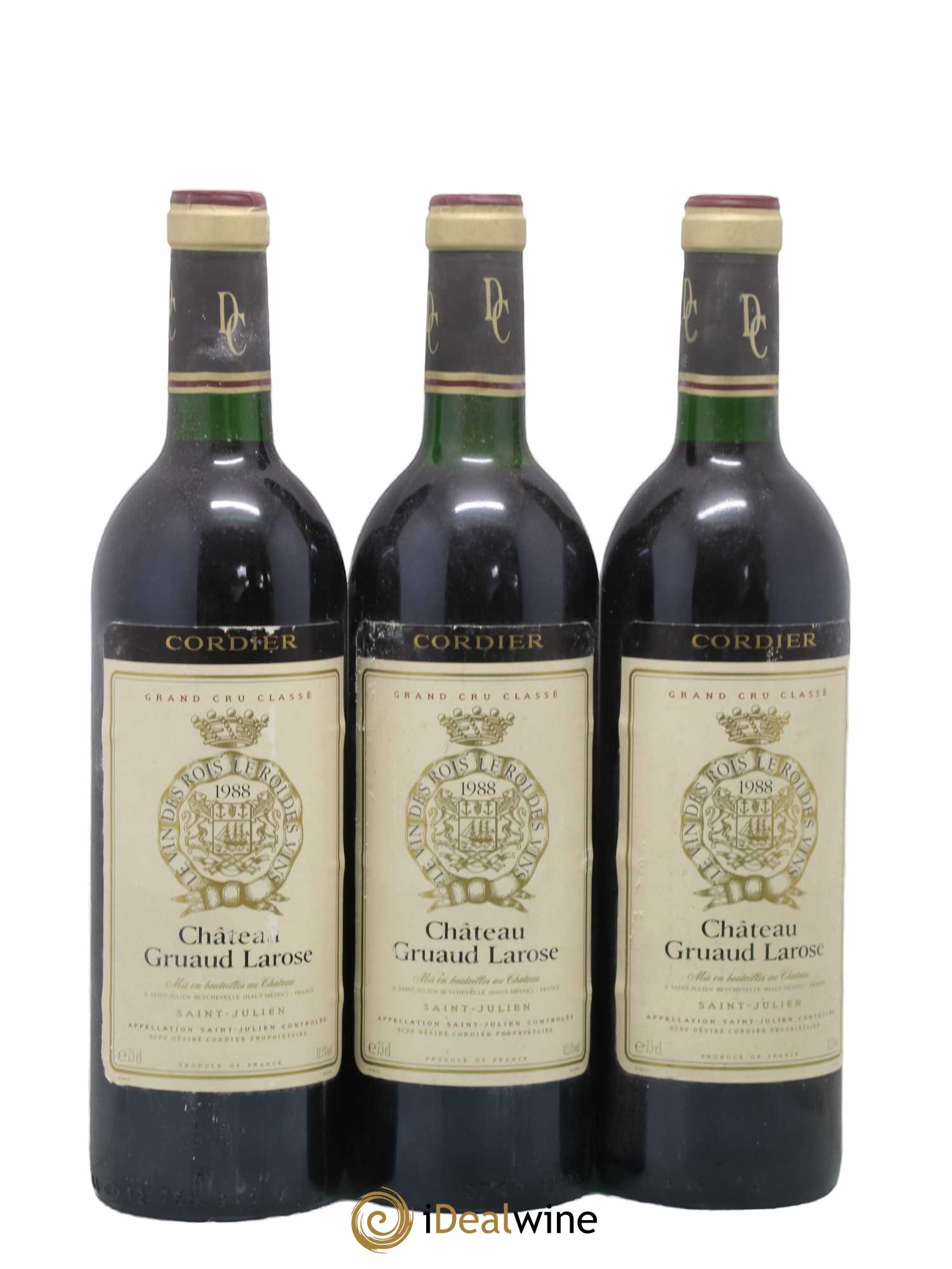 Château Gruaud Larose 2ème Grand Cru Classé 1988 - Lot de 3 bouteilles - 0