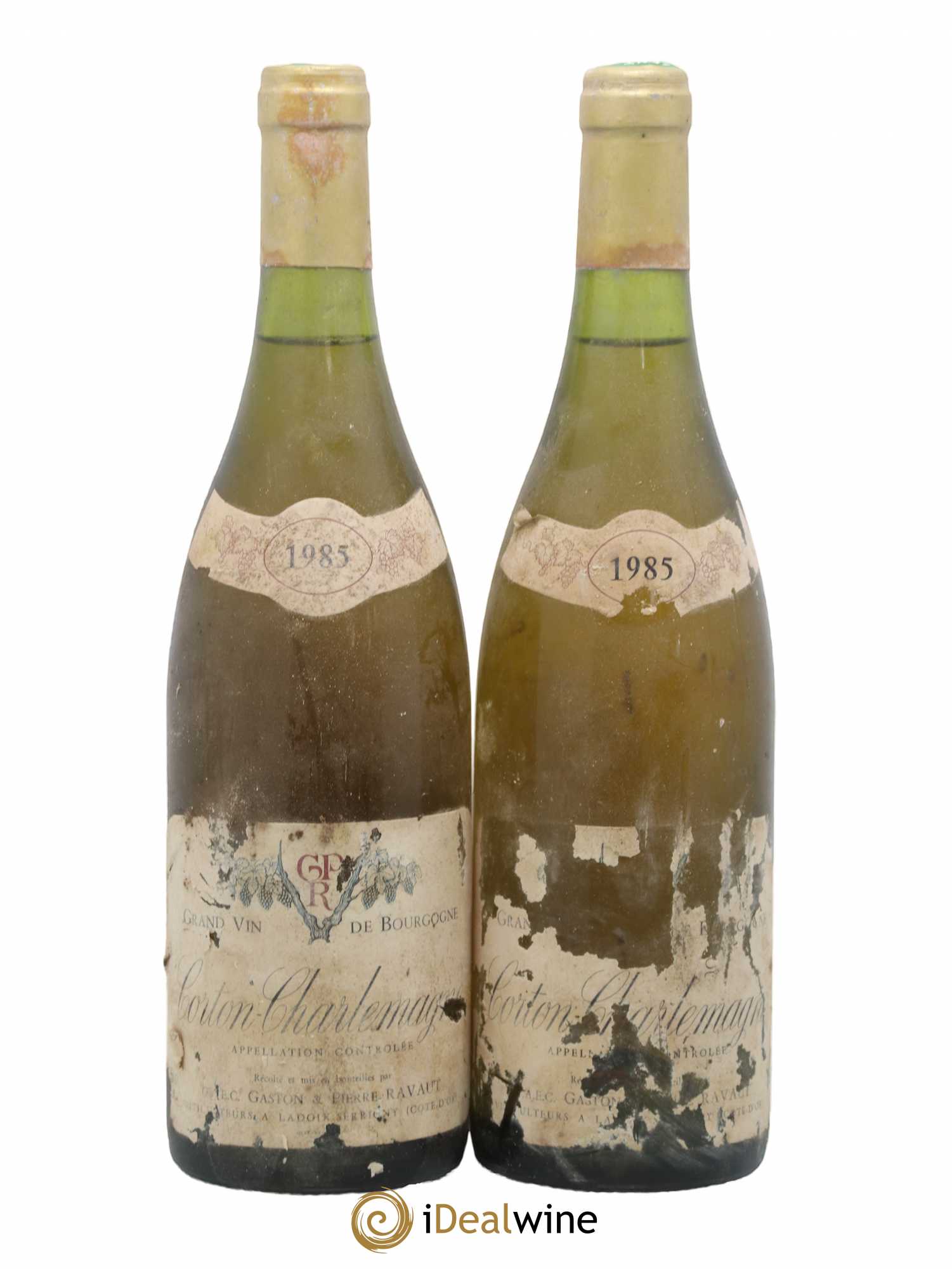 Corton-Charlemagne Grand Cru Ravaut 1985 - Lot de 2 bouteilles - 0