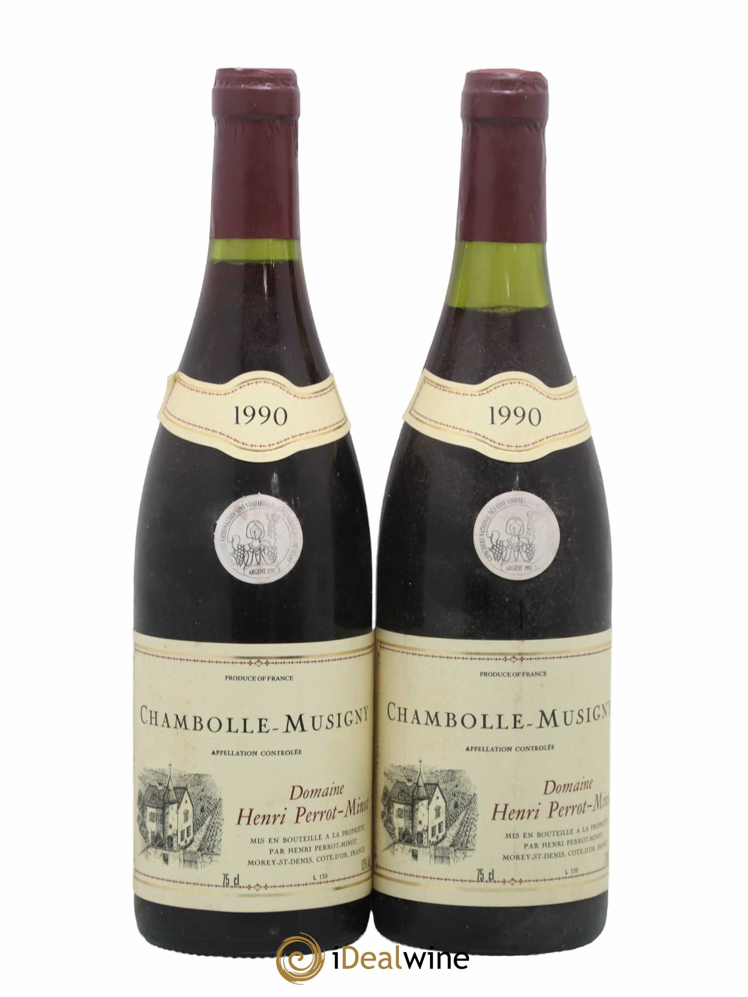 Chambolle-Musigny Perrot-Minot 1990 - Lot de 2 bouteilles - 0