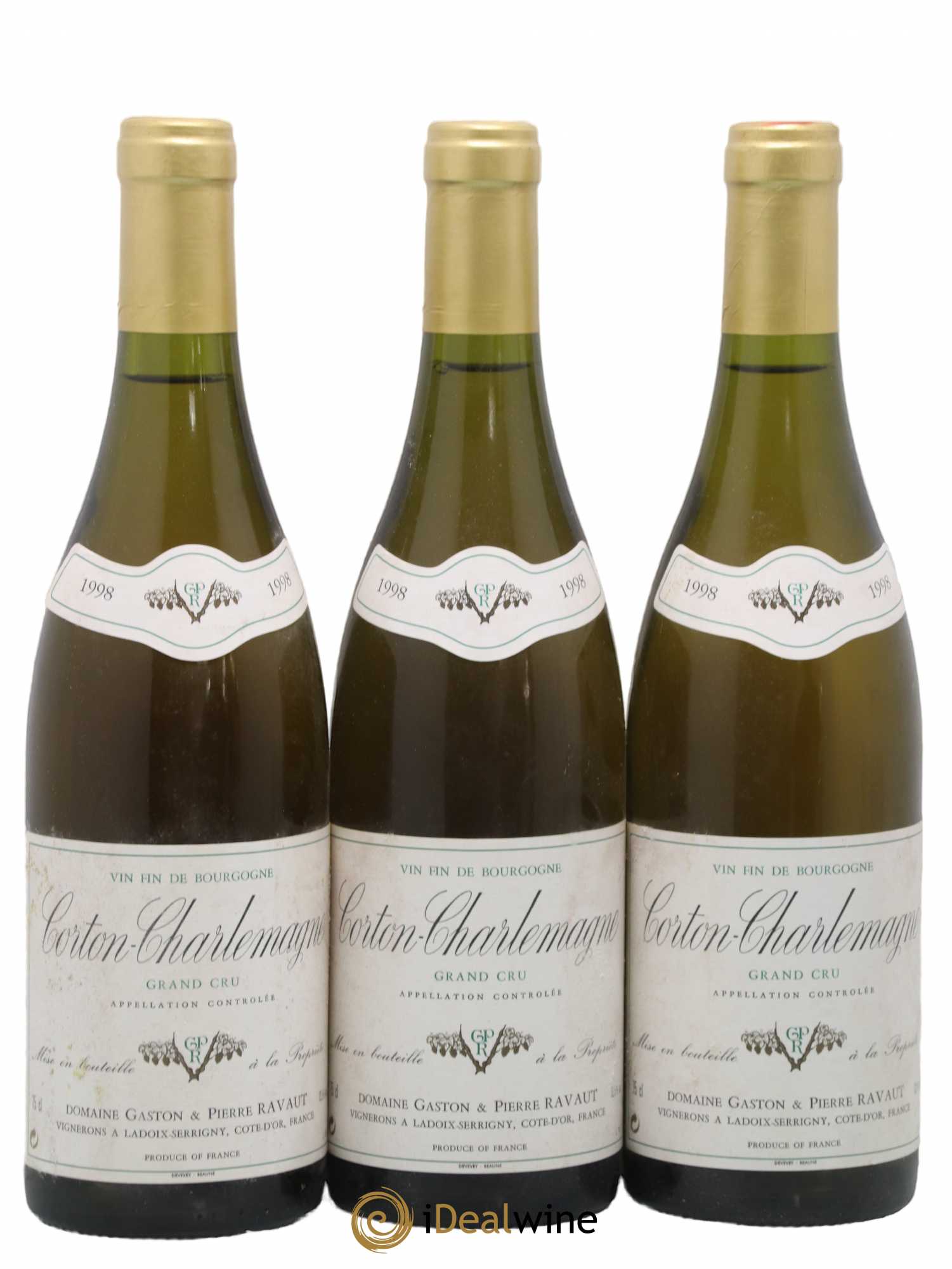 Corton-Charlemagne Grand Cru Ravaut 1998 - Lot de 3 bouteilles - 0