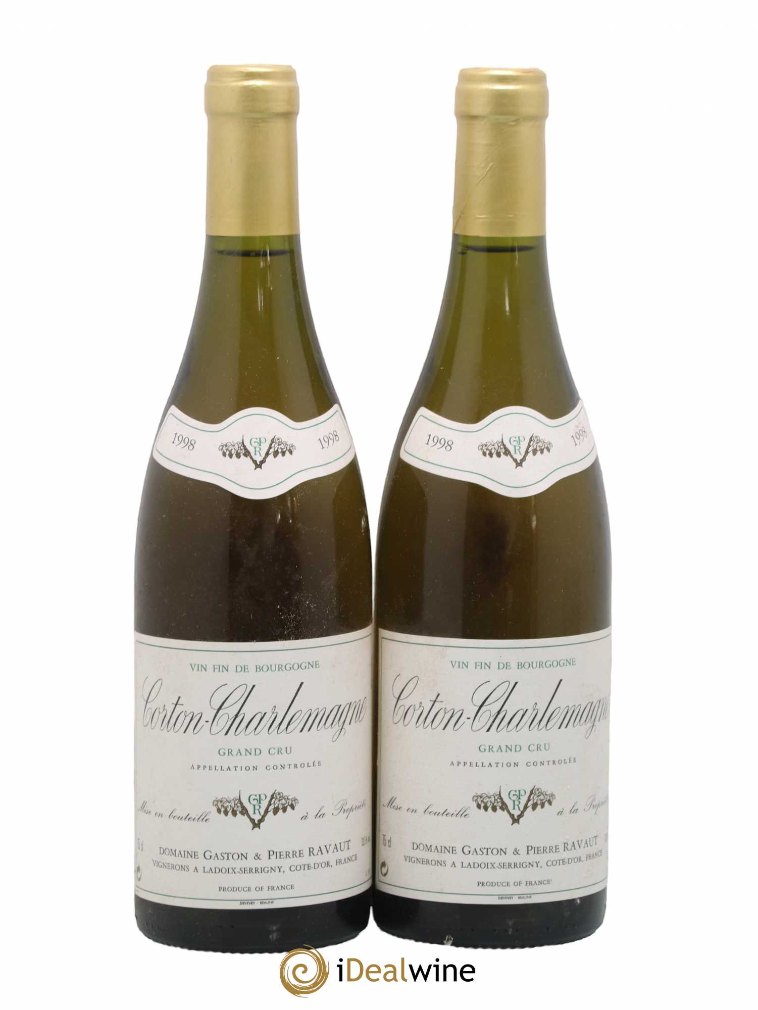 Corton-Charlemagne Grand Cru Ravaut 1998 - Lot de 2 bouteilles - 0