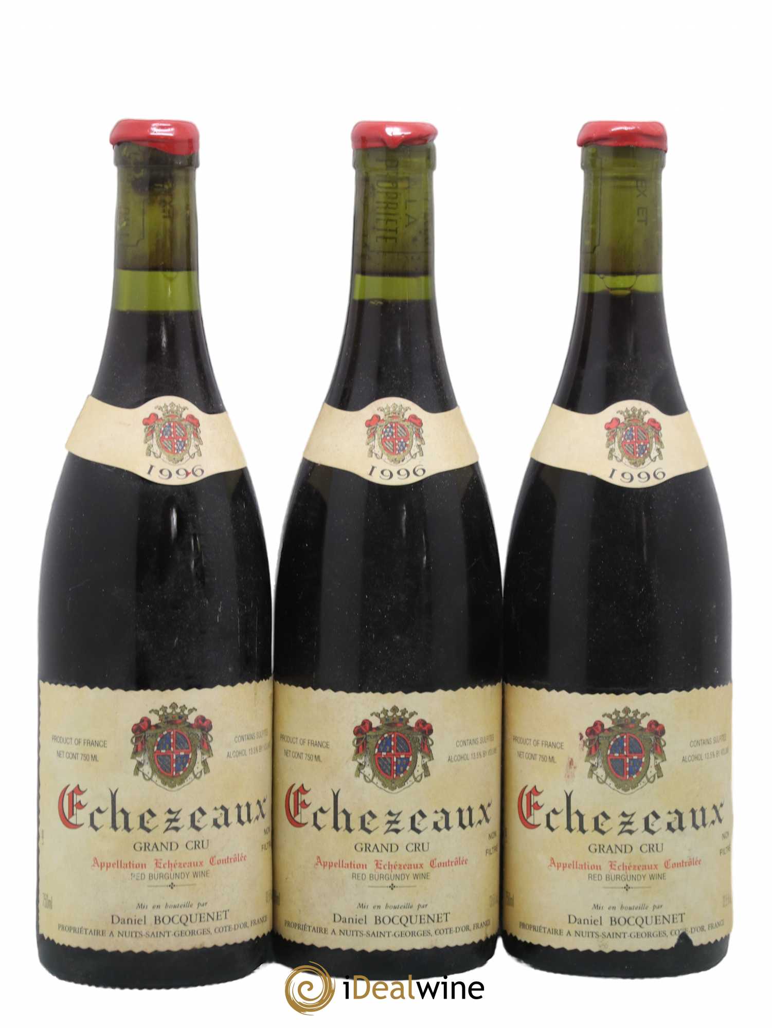 Echezeaux Grand Cru Daniel Bocquenet 1996 - Lot de 3 bouteilles - 0