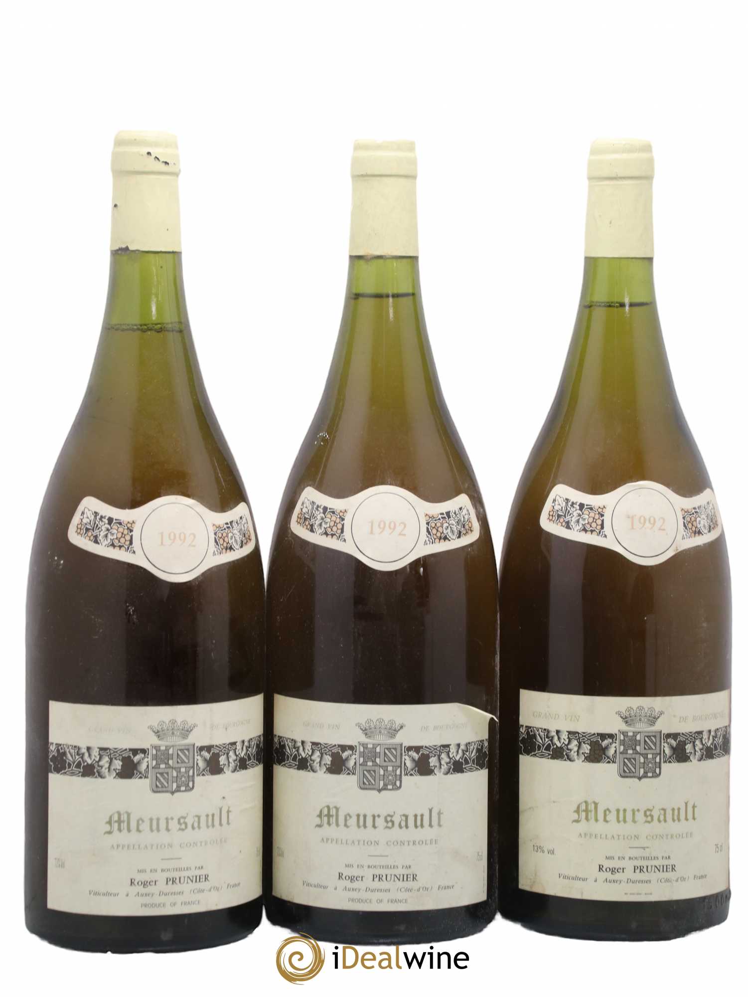 Meursault Prunier 1992 - Posten von 3 Magnum - 0