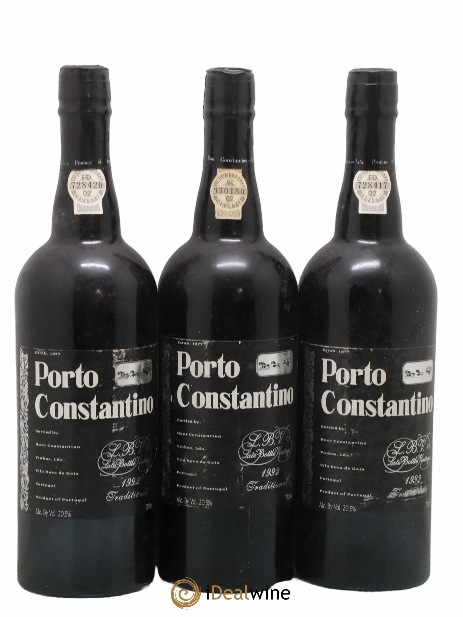 Porto Constantino LBV 1992 - Posten von 3 Flaschen - 0