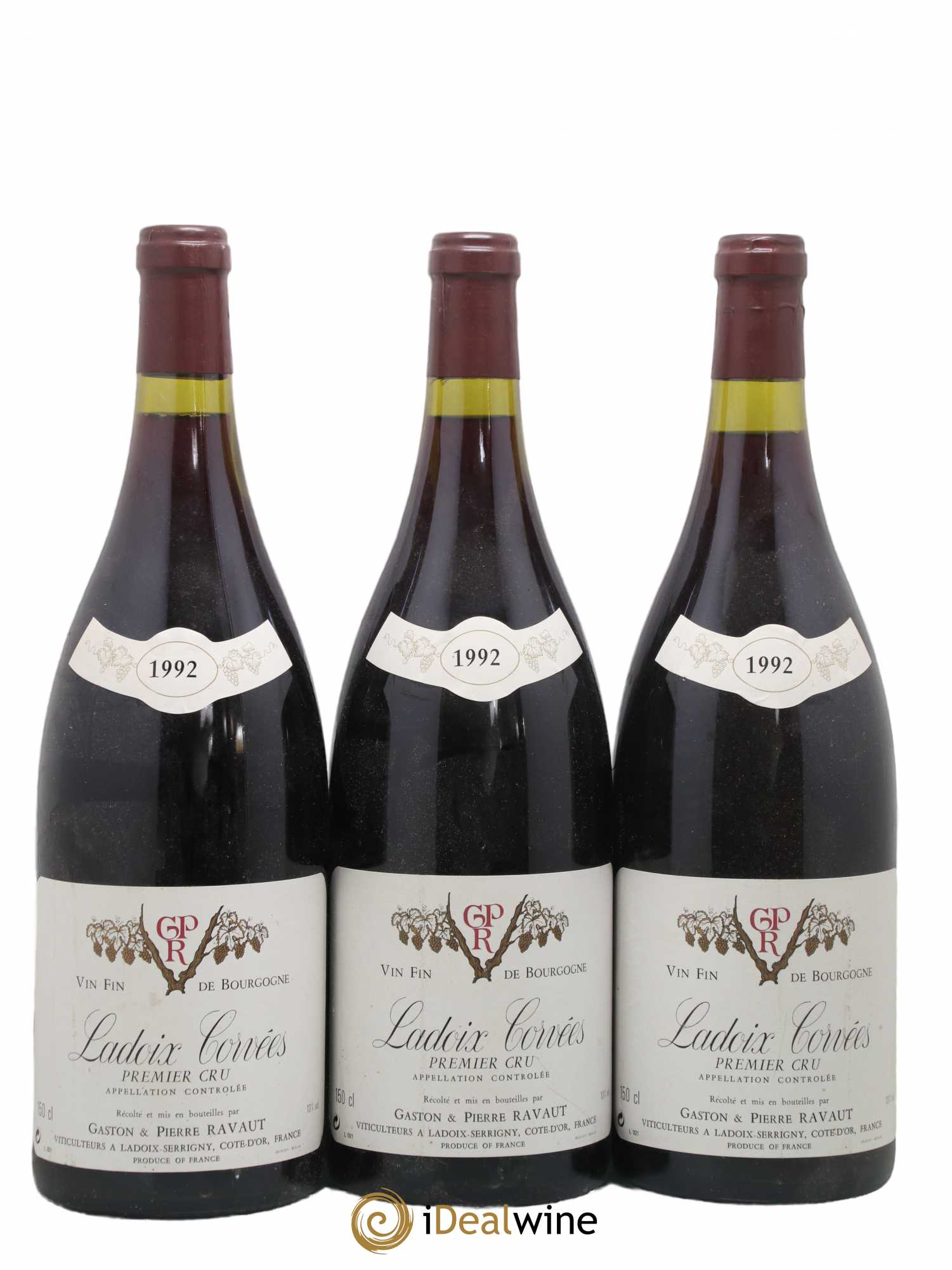 Ladoix Les Corvées Ravaut 1992 - Lot de 3 magnums - 0