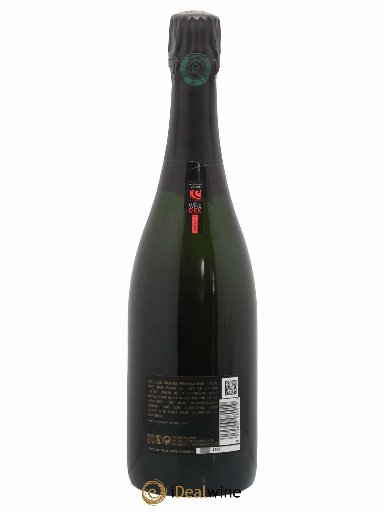 Brut Vieilles Vignes Françaises Bollinger Brut 2004 - Lot de 1 bouteille - 1