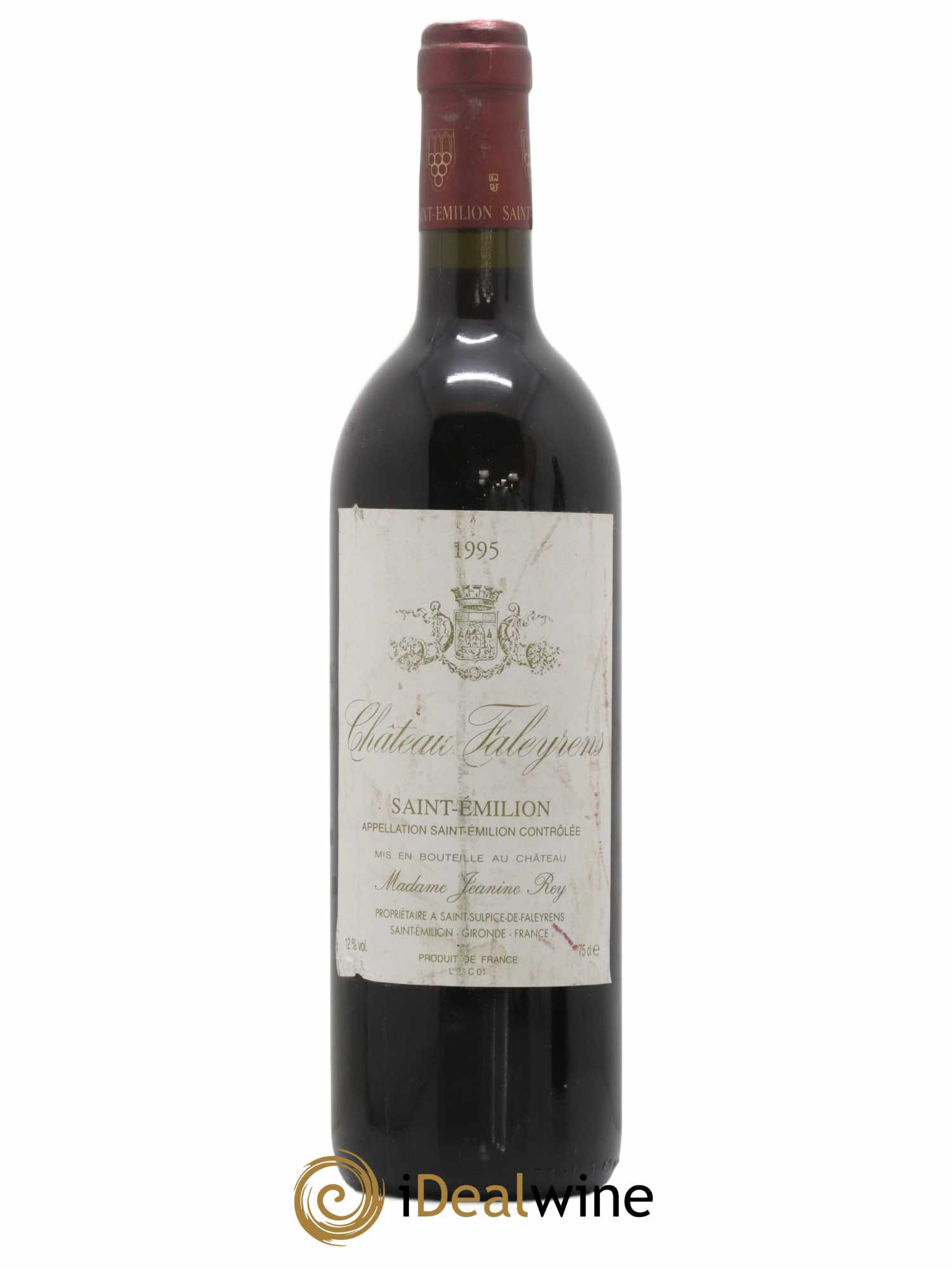 Saint-Émilion Château Faleyrens 1995 - Lot de 1 bouteille - 0