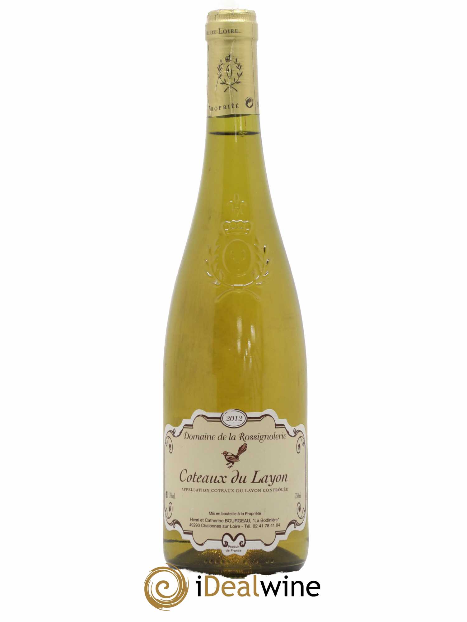 Coteaux du Layon Domaine Rossignolerie Henri Et Catherine Bourgeau (sans prix de réserve) 2012 - Posten von 1 Flasche - 0