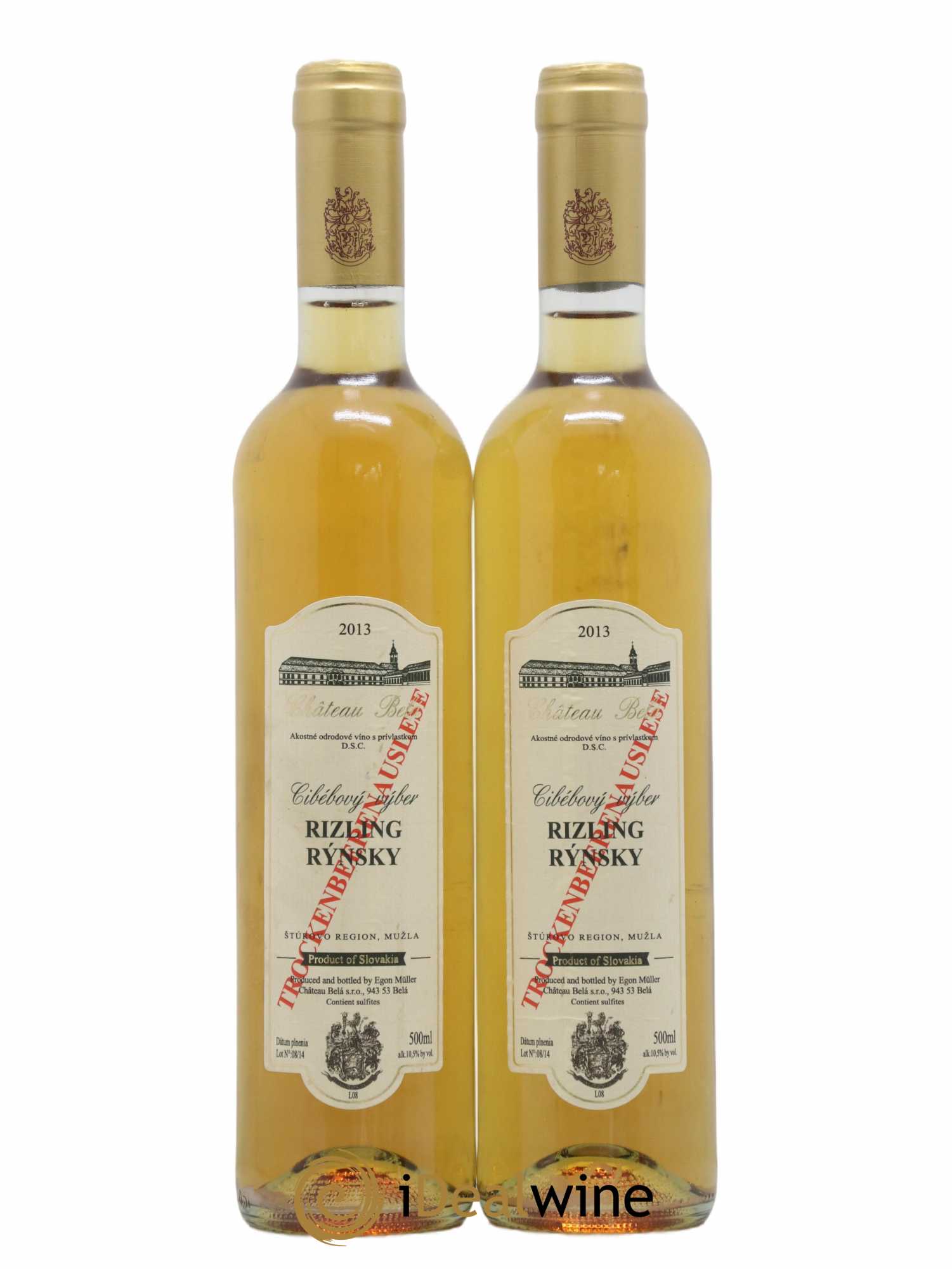 Vins Etrangers Riesling Trockenbeerenauslese Château Bela Par Egon Muller 50cl 2013 - Lotto di 2 bottiglie - 0