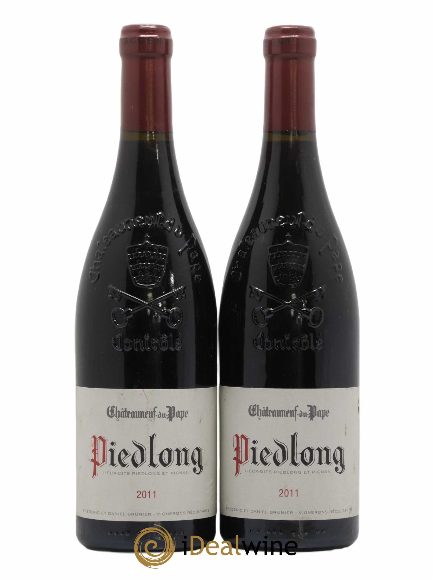 Châteauneuf-du-Pape Vieux Télégraphe (Domaine du) Piedlong Vignobles Brunier 2011 - Lot de 2 bouteilles - 0