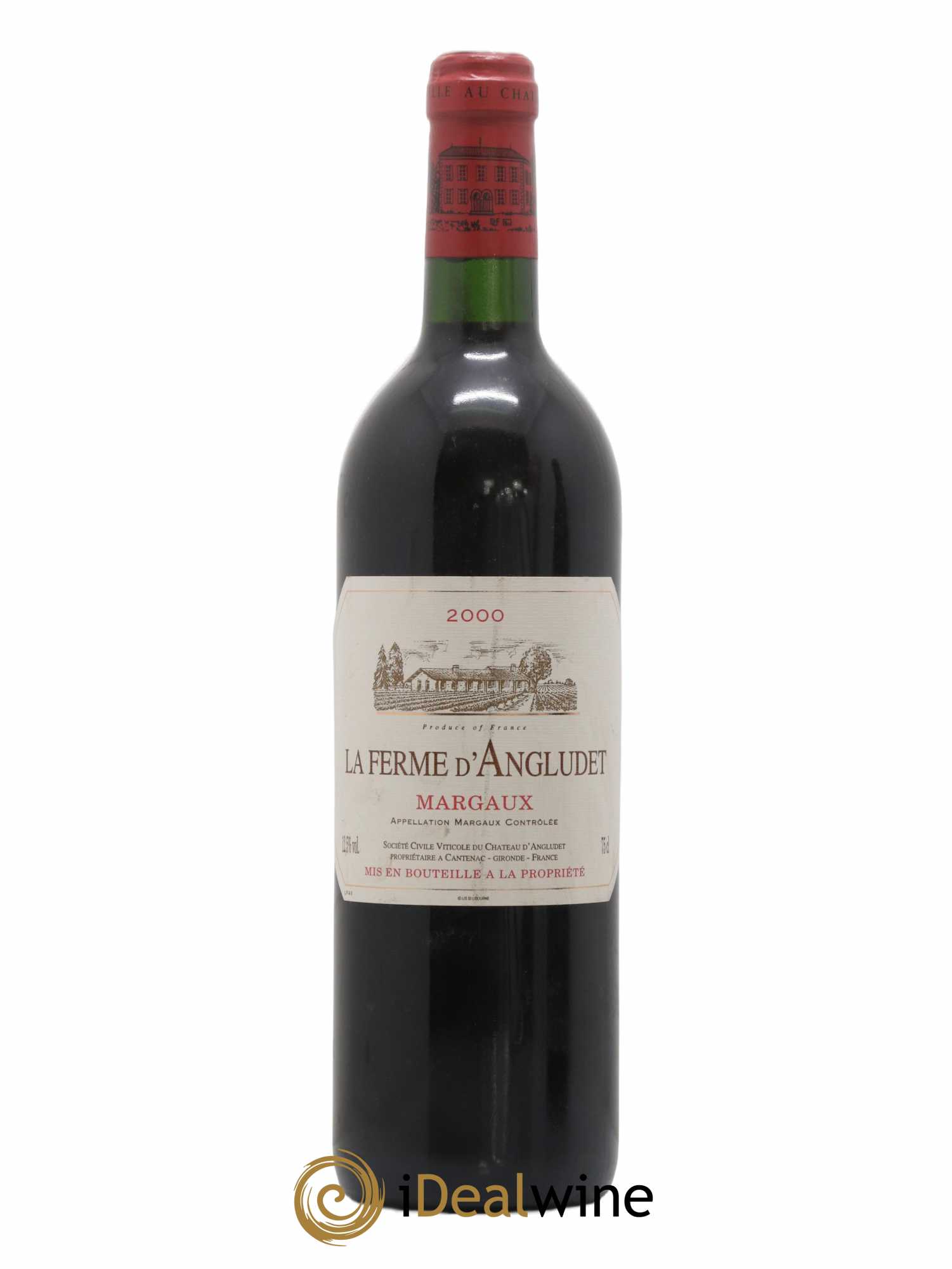 Bordeaux AOC Margaux - La Ferme D'Angludet 2000 - Posten von 1 Flasche - 0