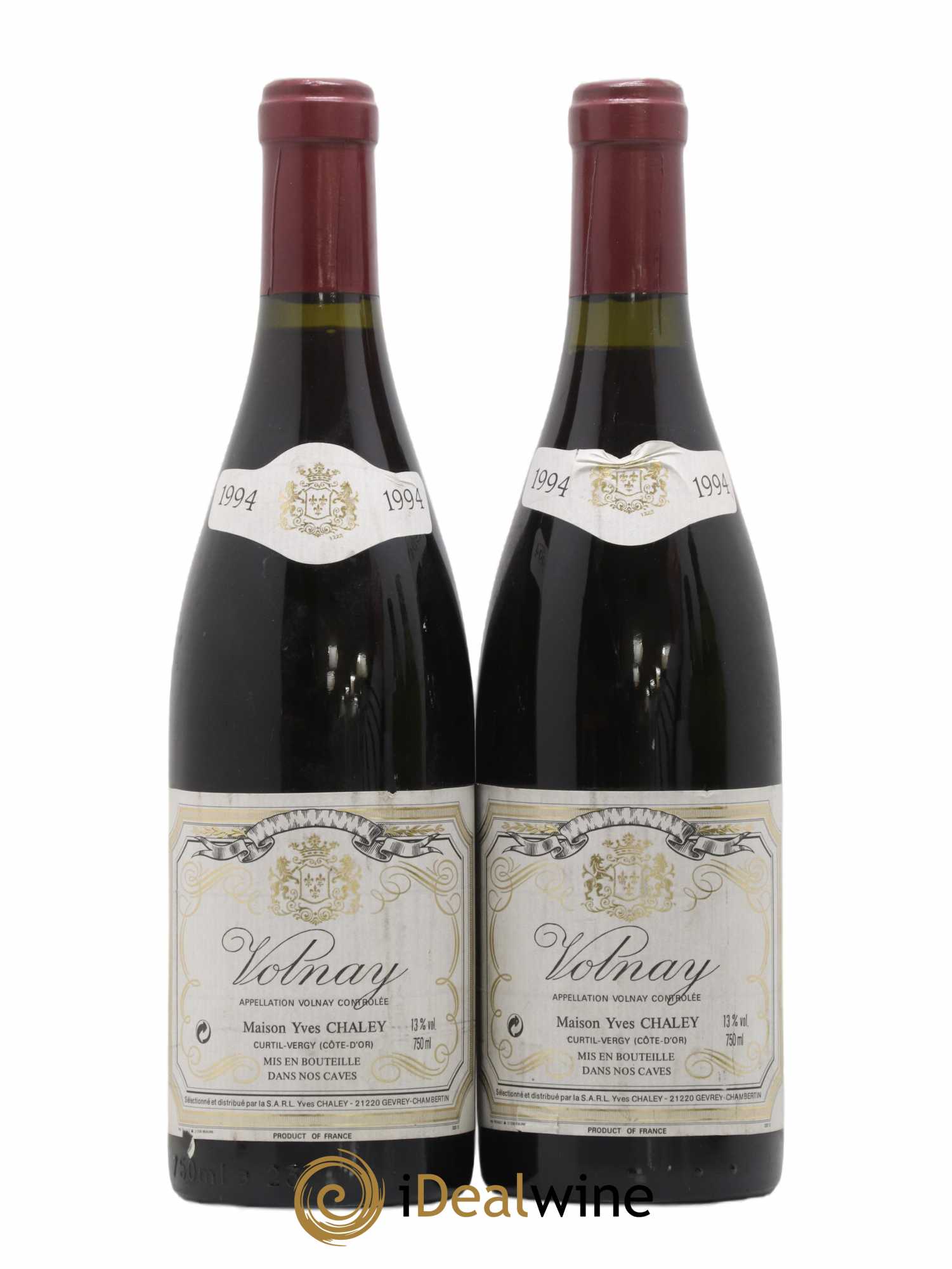 Volnay Maison Yves Chaley 1994 - Lot de 2 bouteilles - 0