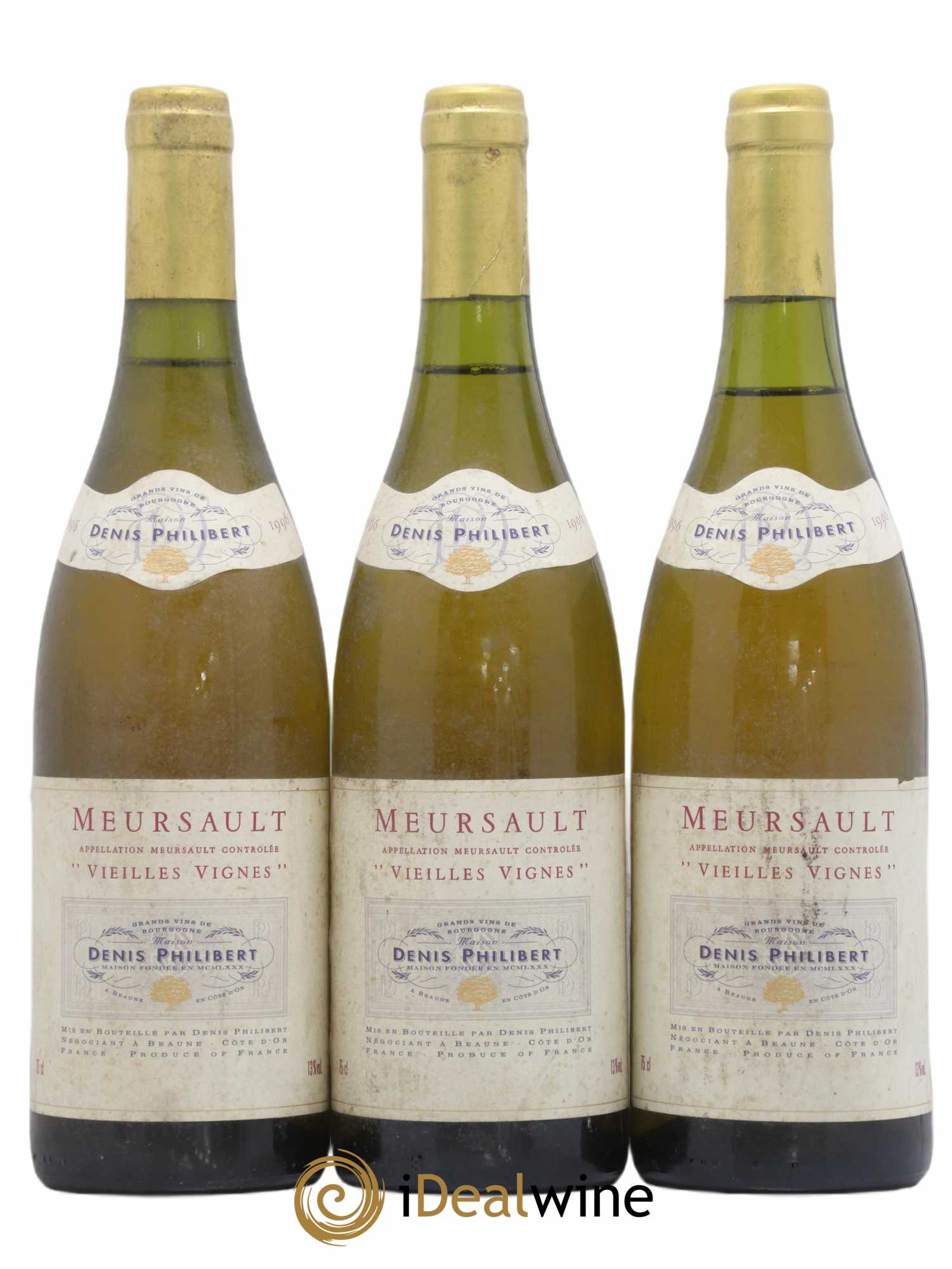 Meursault 1996 - Posten von 3 Flaschen - 0