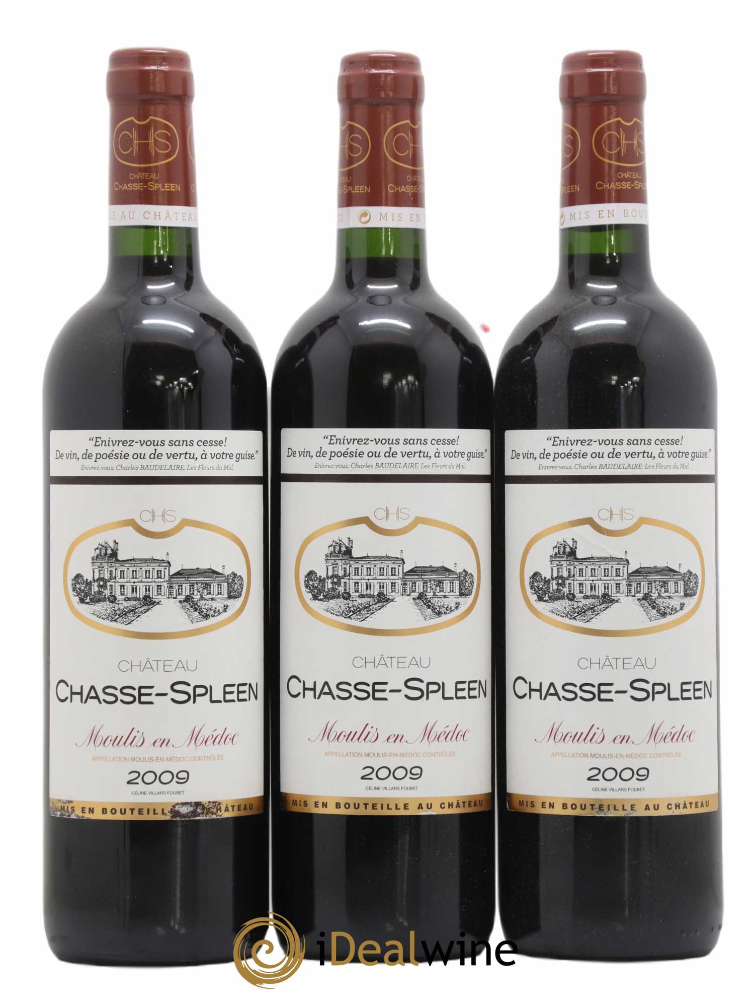 Château Chasse Spleen 2009 - Lot de 12 bouteilles - 3
