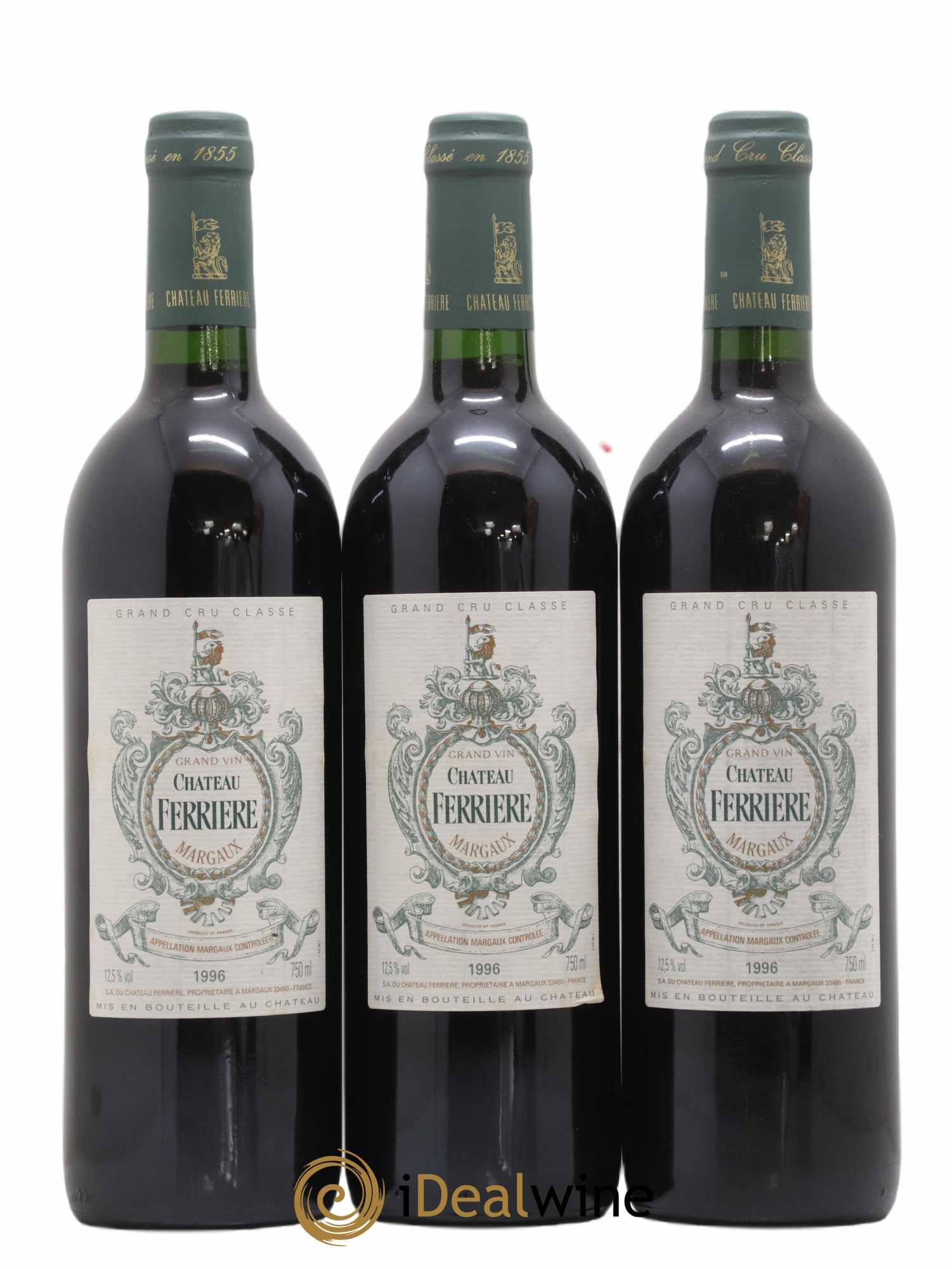 Château Ferrière 3ème Grand Cru Classé 1996 - Lot de 12 bouteilles - 1