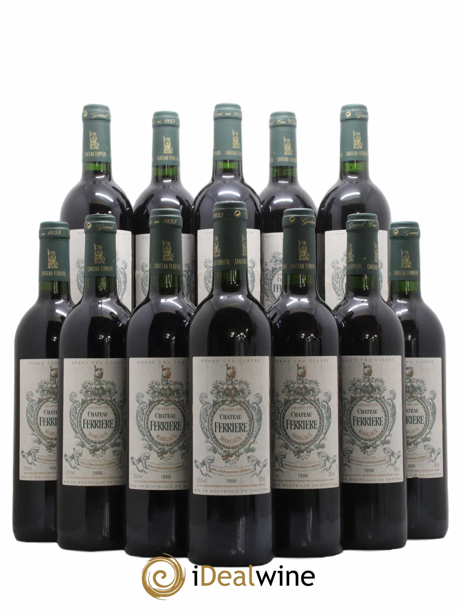 Château Ferrière 3ème Grand Cru Classé 1996 - Lot de 12 bouteilles - 0