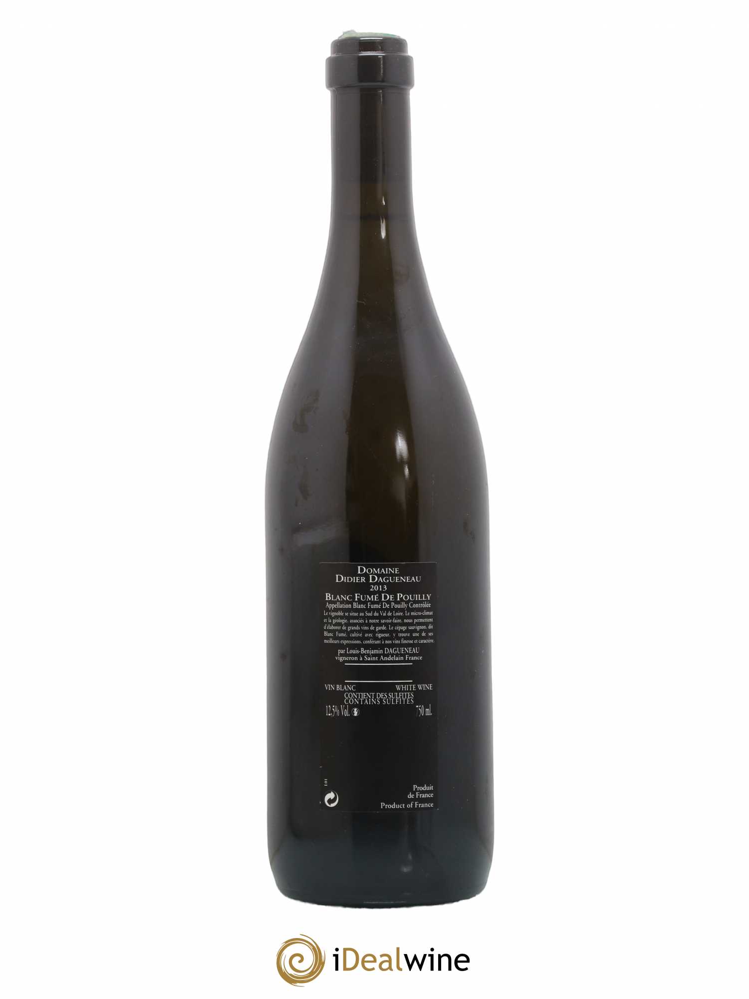 Vin de France (anciennement Pouilly-Fumé) Silex Dagueneau (Domaine Didier - Louis-Benjamin) 2013 - Lot de 1 bouteille - 1