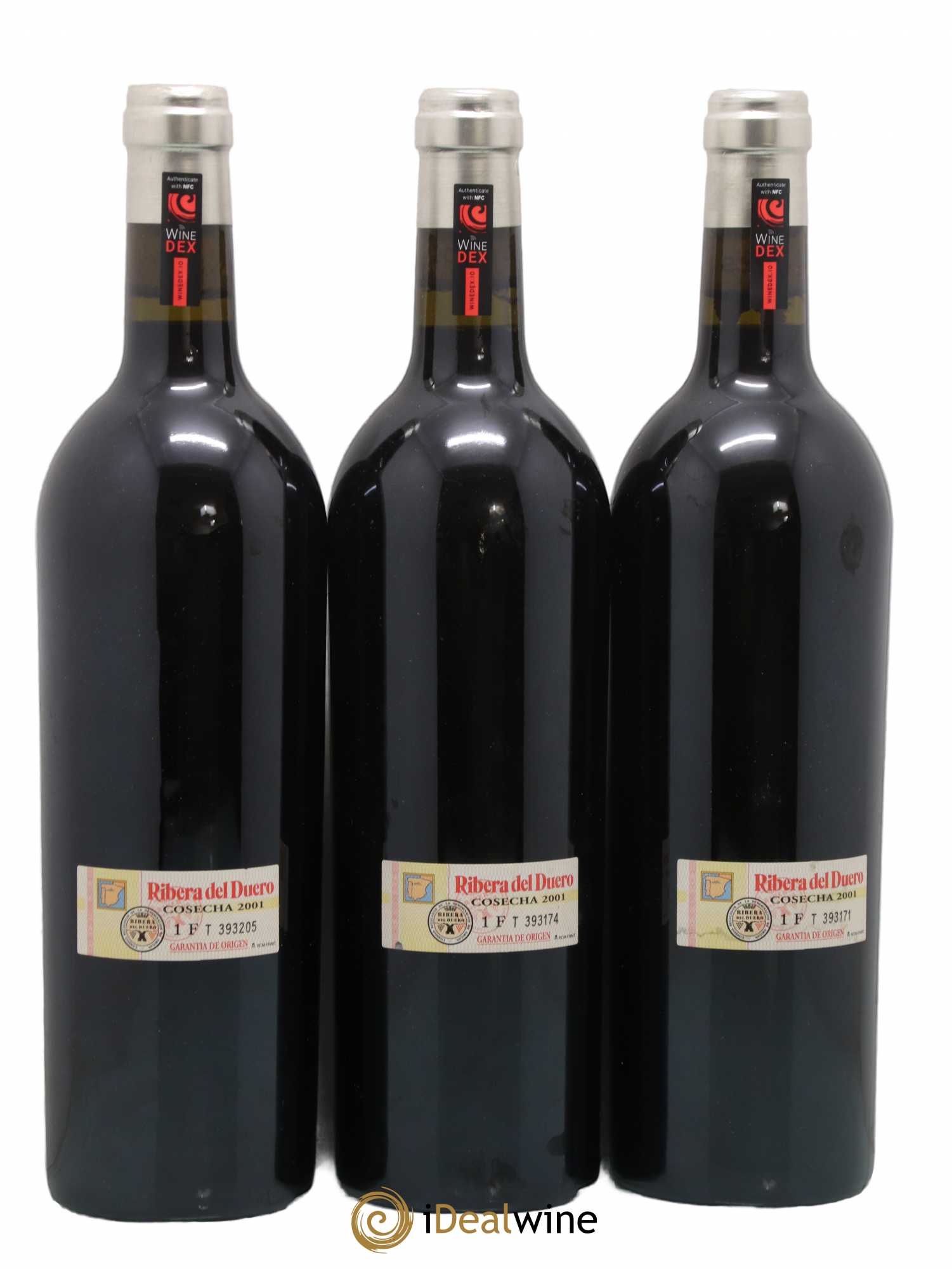 Ribera Del Duero Pingus Dominio de Pingus - Peter Sisseck 2001 - Lot of 3 bottles - 1
