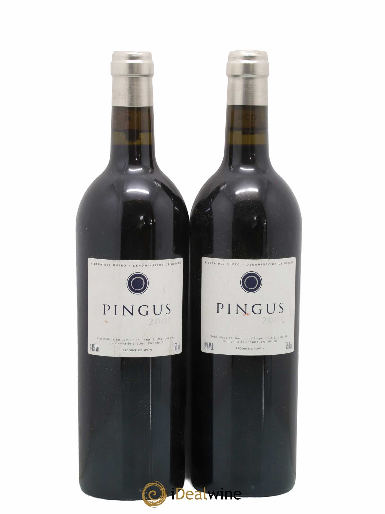 Ribera Del Duero Pingus Dominio de Pingus - Peter Sisseck 2001 - Lot de 2 bouteilles - 0