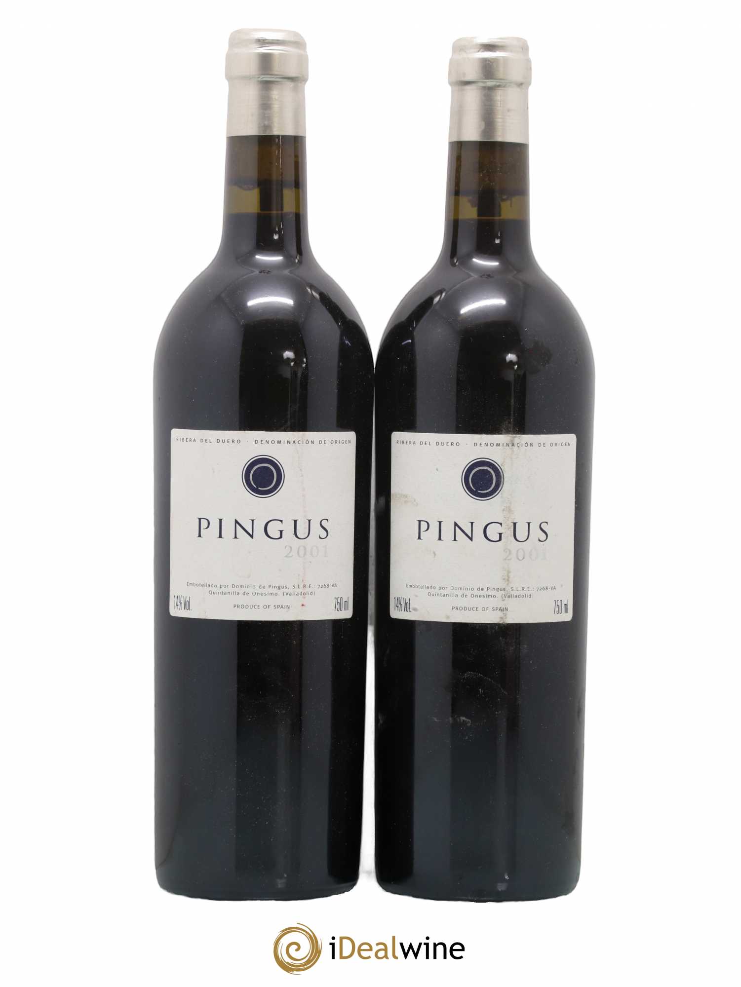 Ribera Del Duero Pingus Dominio de Pingus - Peter Sisseck 2001 - Lot de 2 bouteilles - 0