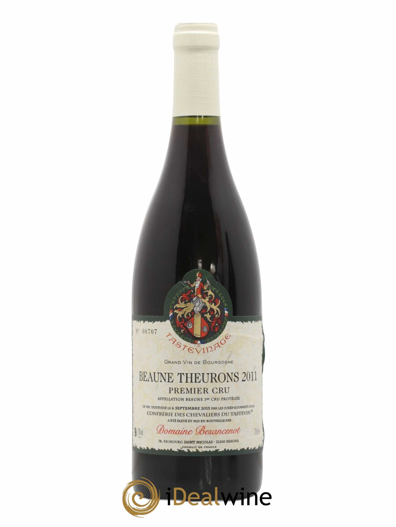 Beaune 1er Cru Theurons Domaine Besancenot 2011 - Posten von 1 Flasche - 0