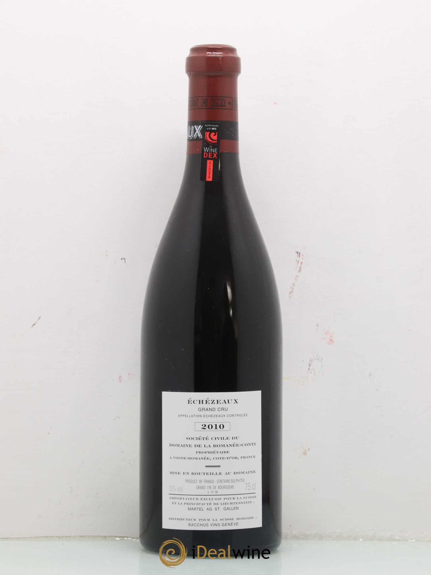 Echezeaux Grand Cru Domaine de la Romanée-Conti 2010 - Lot de 1 bouteille - 1