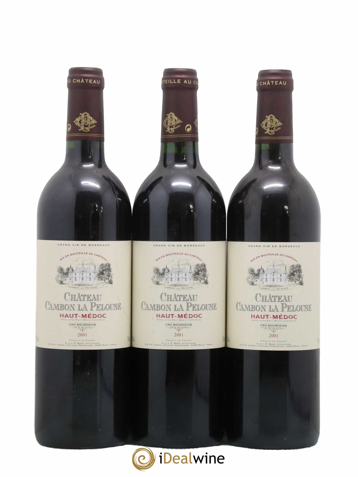 Château Cambon la Pelouse Cru Bourgeois 2001 - Posten von 6 Flaschen - 1