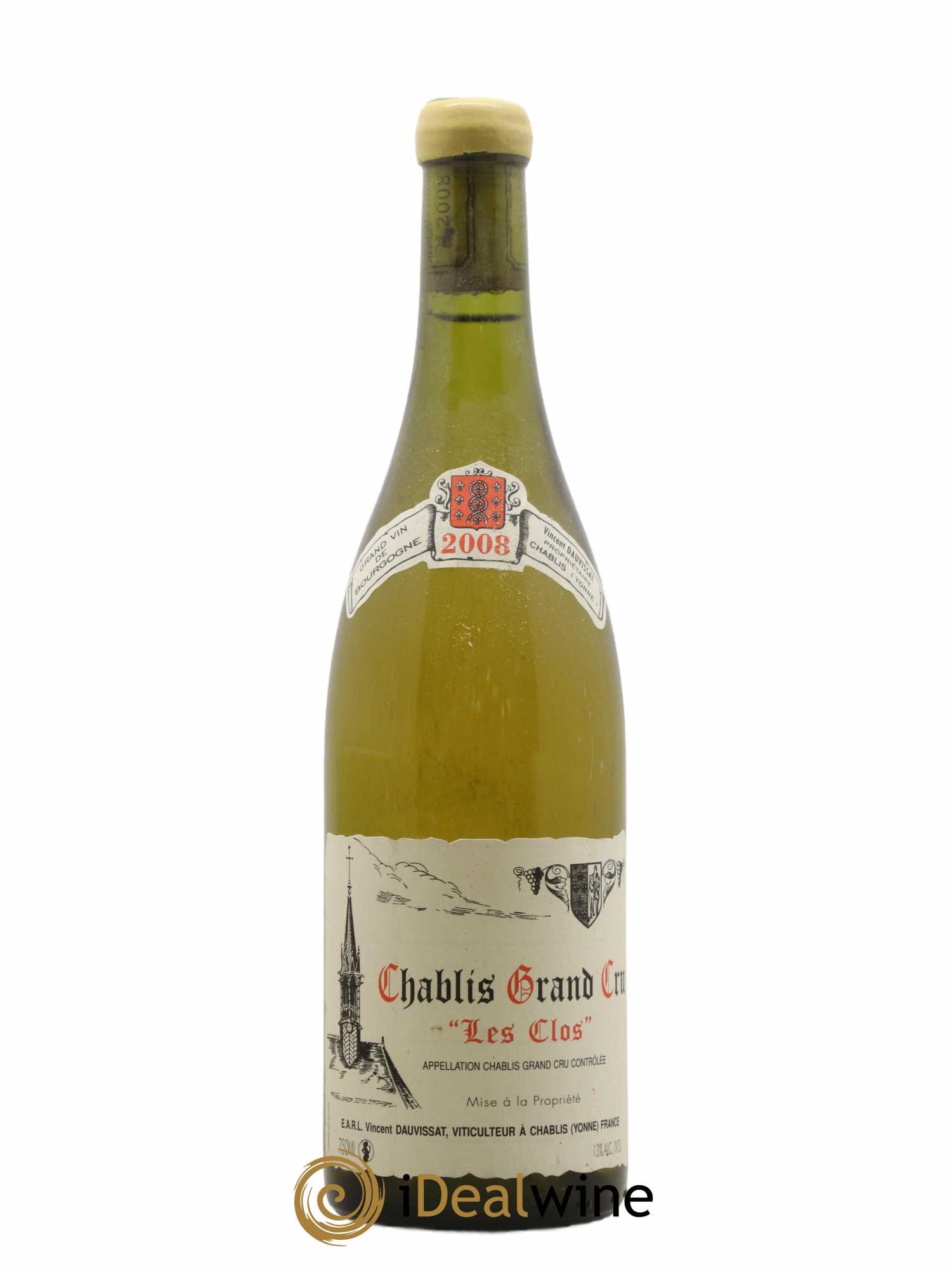 Chablis Grand Cru Les Clos Vincent Dauvissat (Domaine) 2008 - Lot de 1 bouteille - 0