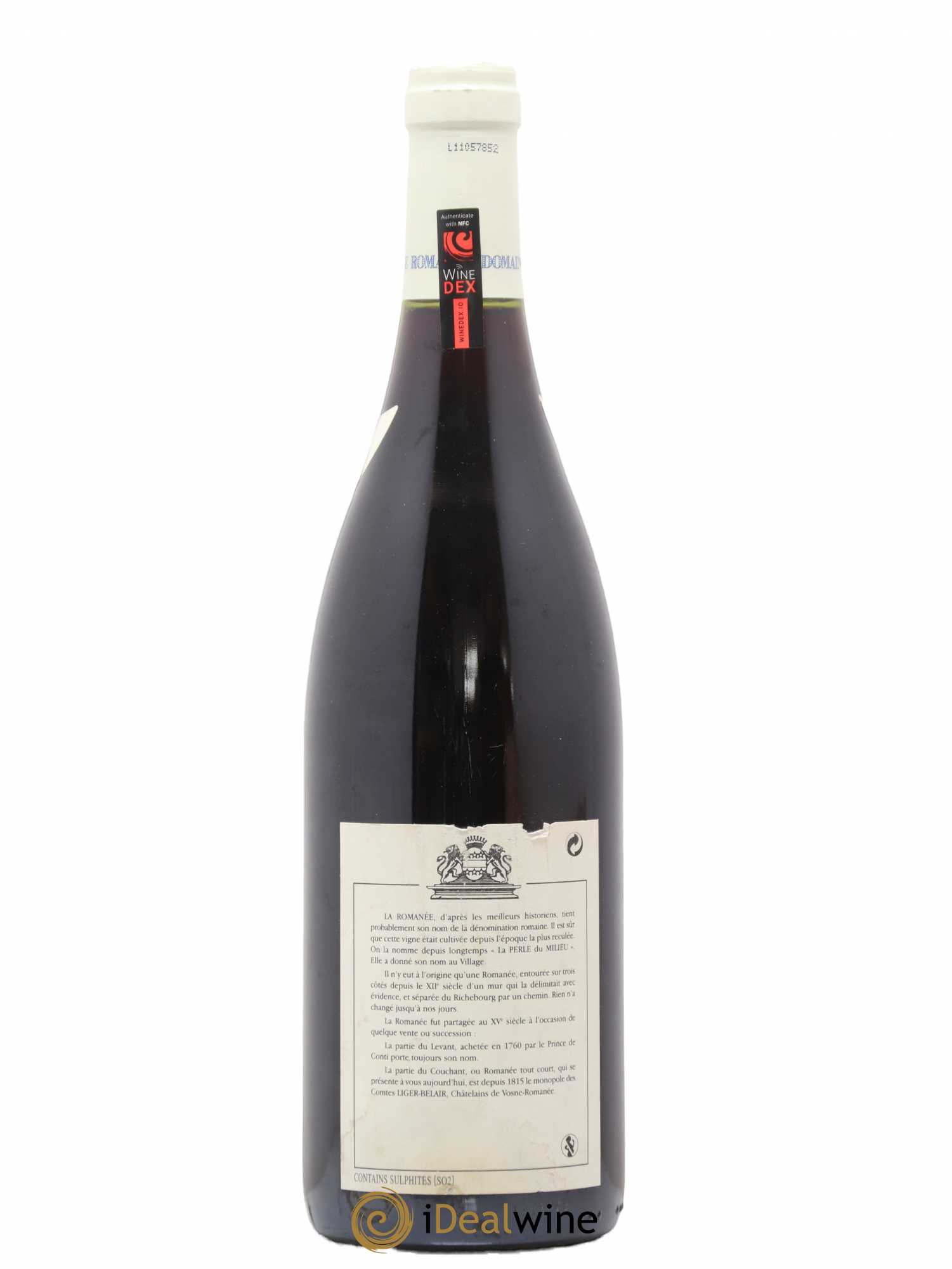 La Romanée Grand Cru Comte Liger-Belair (Domaine du) Bouchard 2001 - Lot de 1 bouteille - 1