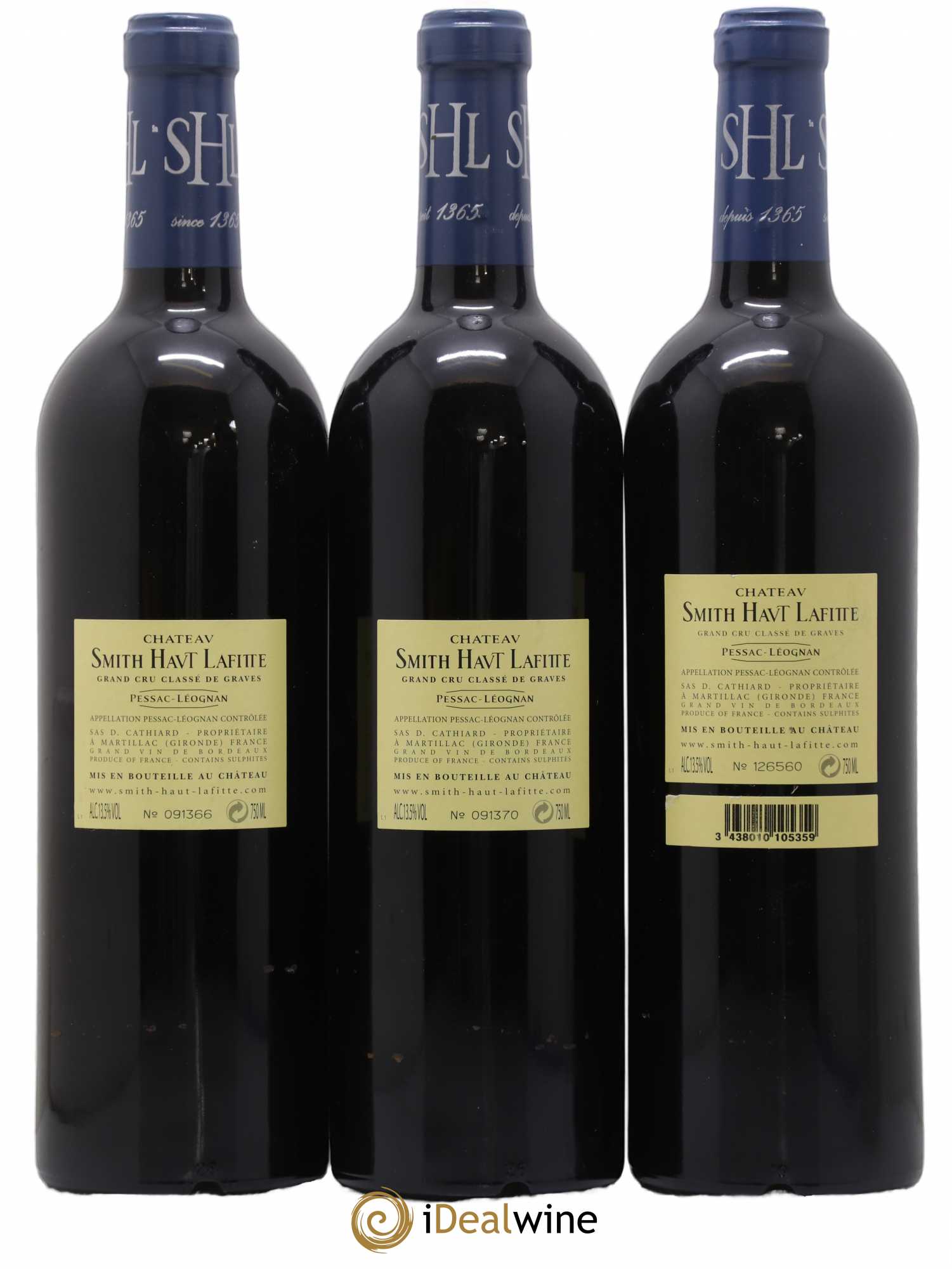 Château Smith Haut Lafitte Cru Classé de Graves 2005 - Lot de 3 bouteilles - 1