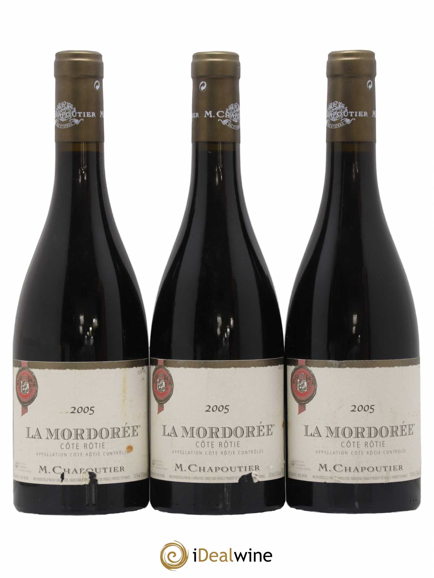 Côte-Rôtie La Mordorée Chapoutier 2005 - Lot de 3 bouteilles - 0