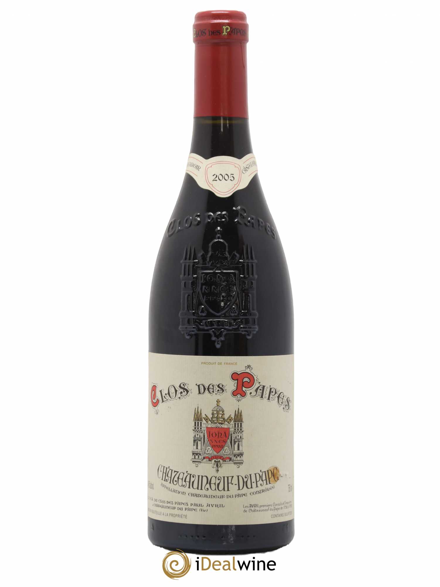 Châteauneuf-du-Pape Clos des Papes - Paul Avril 2005 - Lot de 1 bouteille - 0