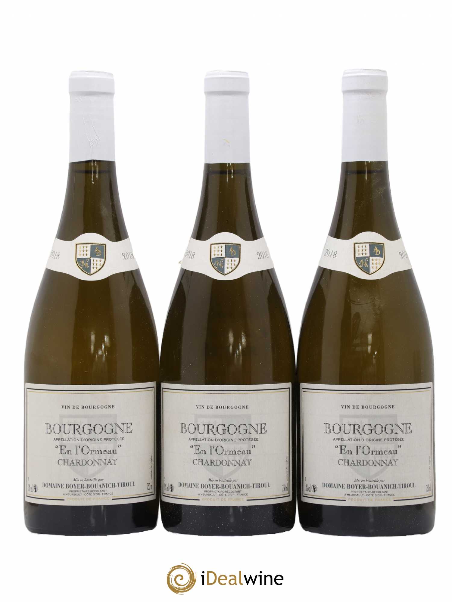 Bourgogne Chardonnay En l'Ormeau Domaine Boyer-Bouanich-Tiroul 2018 - Posten von 3 Flaschen - 0