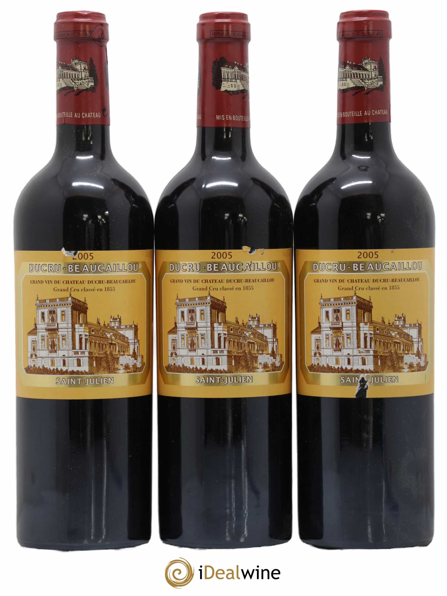 Château Ducru Beaucaillou 2ème Grand Cru Classé 2005 - Lot de 3 bouteilles - 0