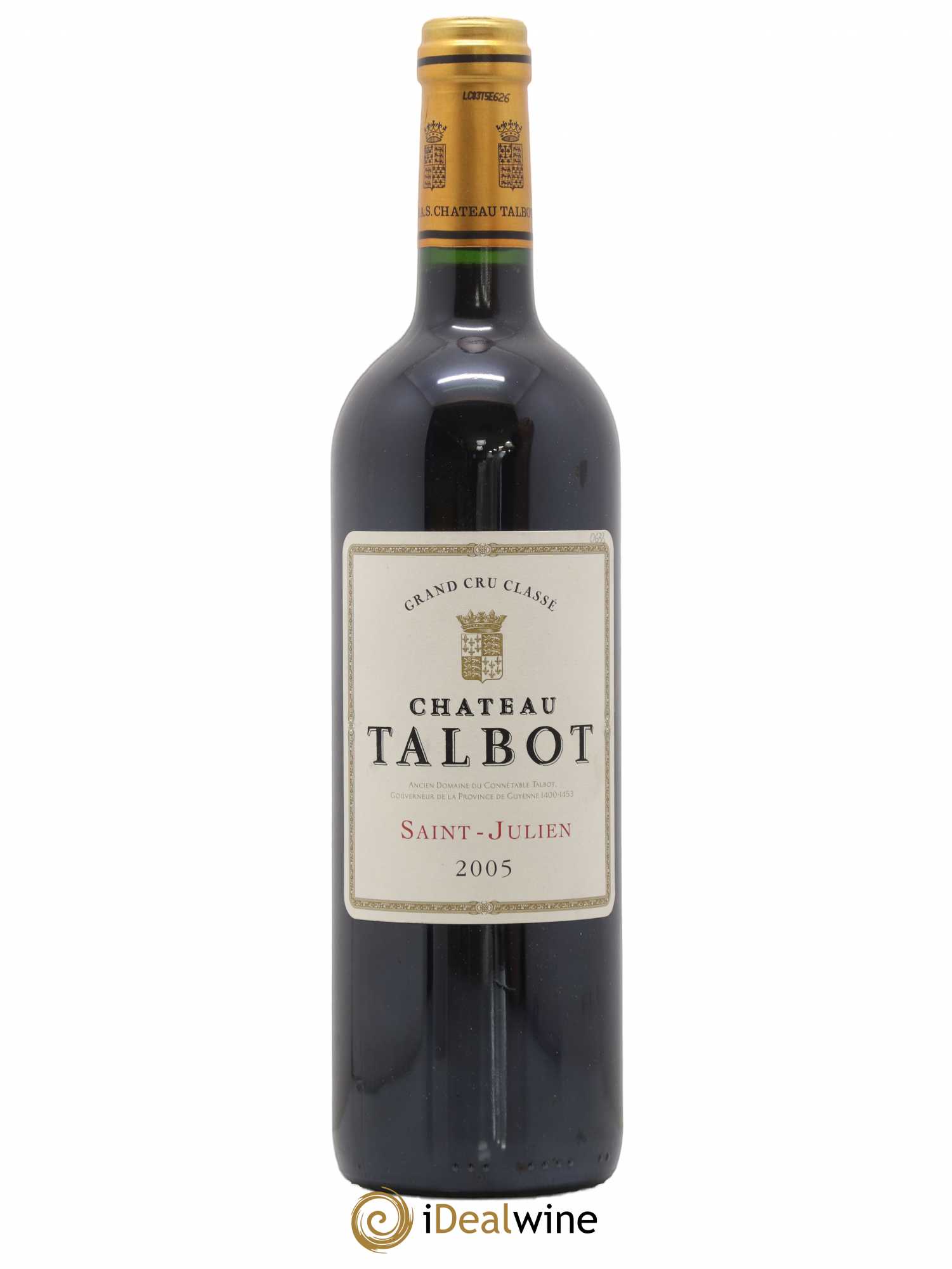 Château Talbot 4ème Grand Cru Classé 2005 - Lot de 1 bouteille - 0
