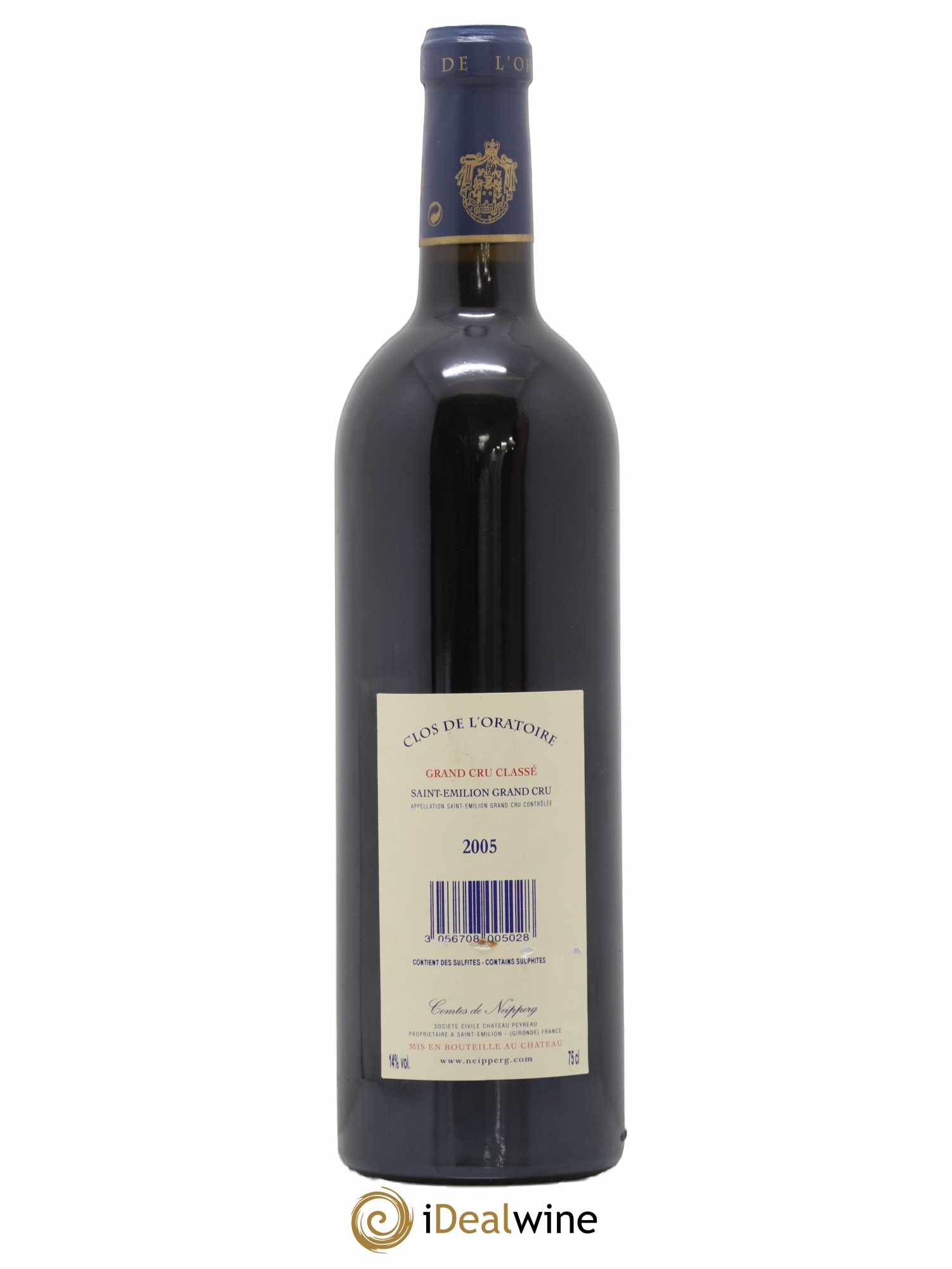 Clos de l'Oratoire Grand Cru Classé 2005 - Lot de 1 bouteille - 1