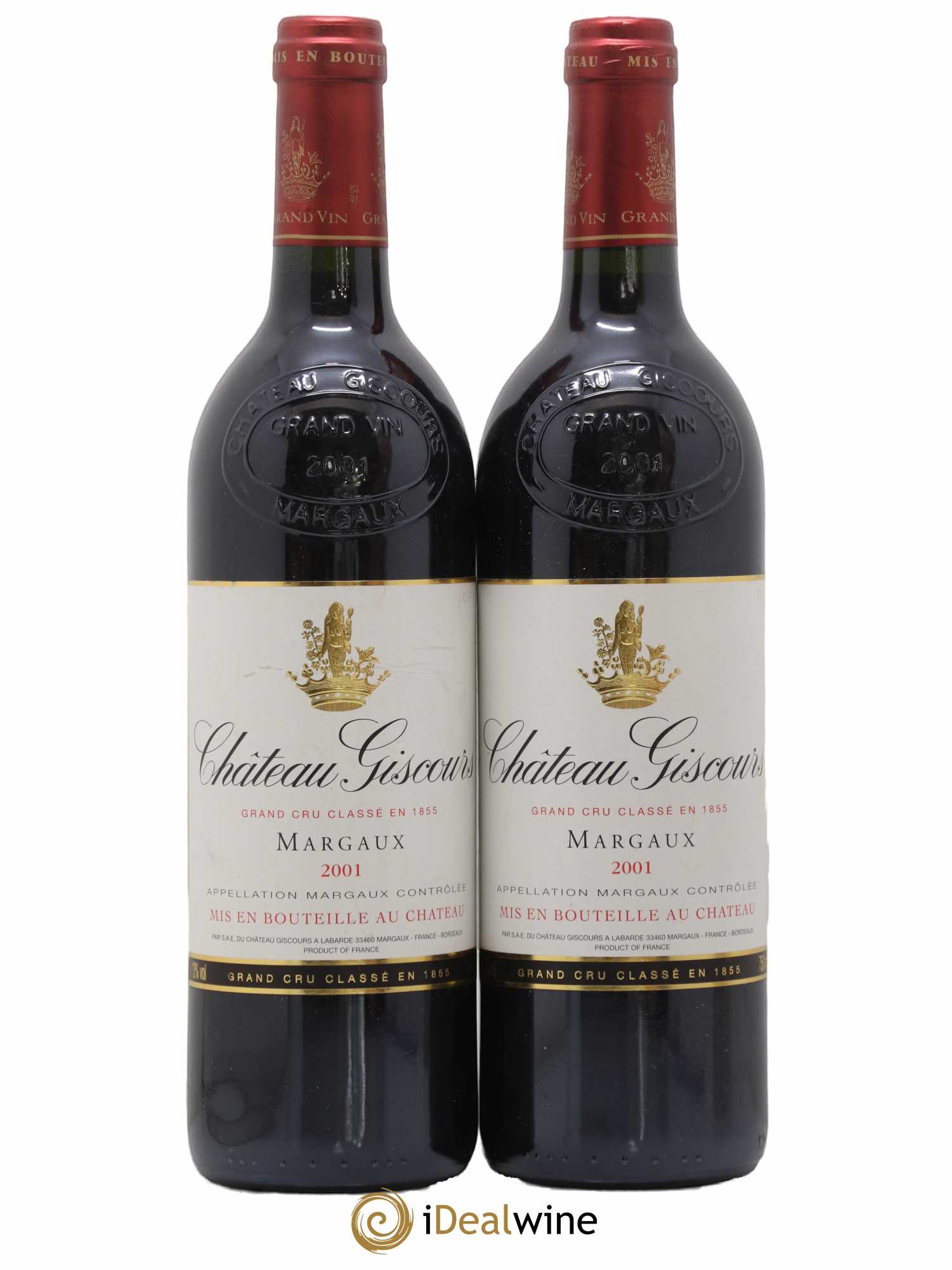 Château Giscours 3ème Grand Cru Classé 2001 - Lot de 2 bouteilles - 0