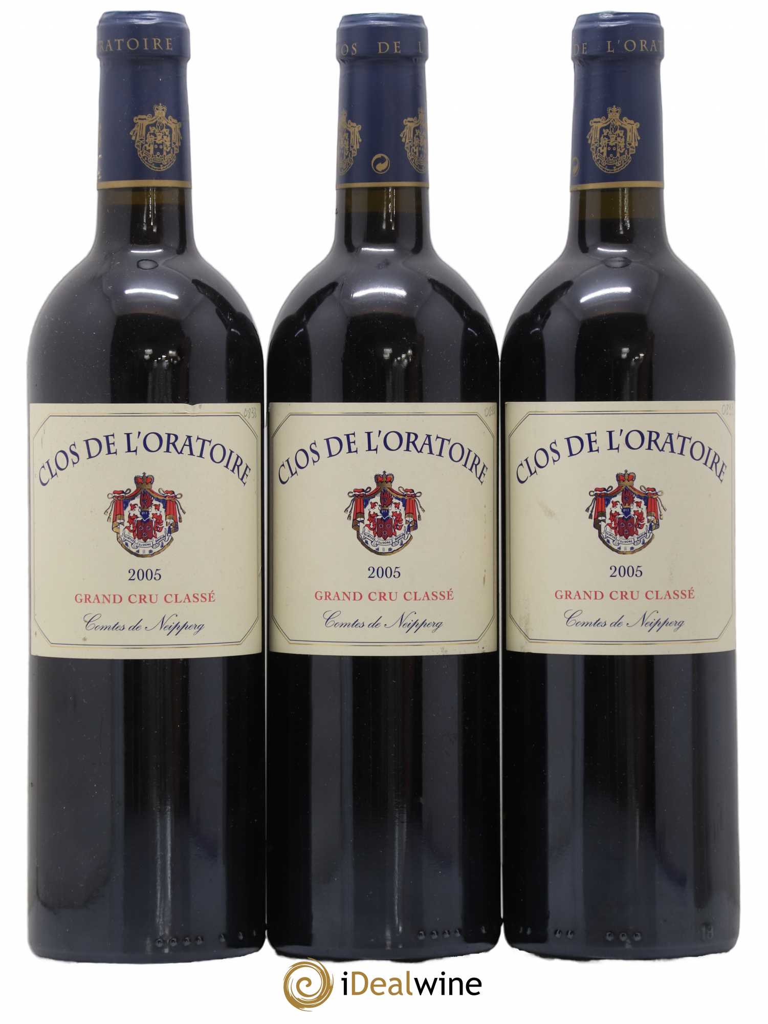 Clos de l'Oratoire Grand Cru Classé 2005 - Lot de 3 bouteilles - 0