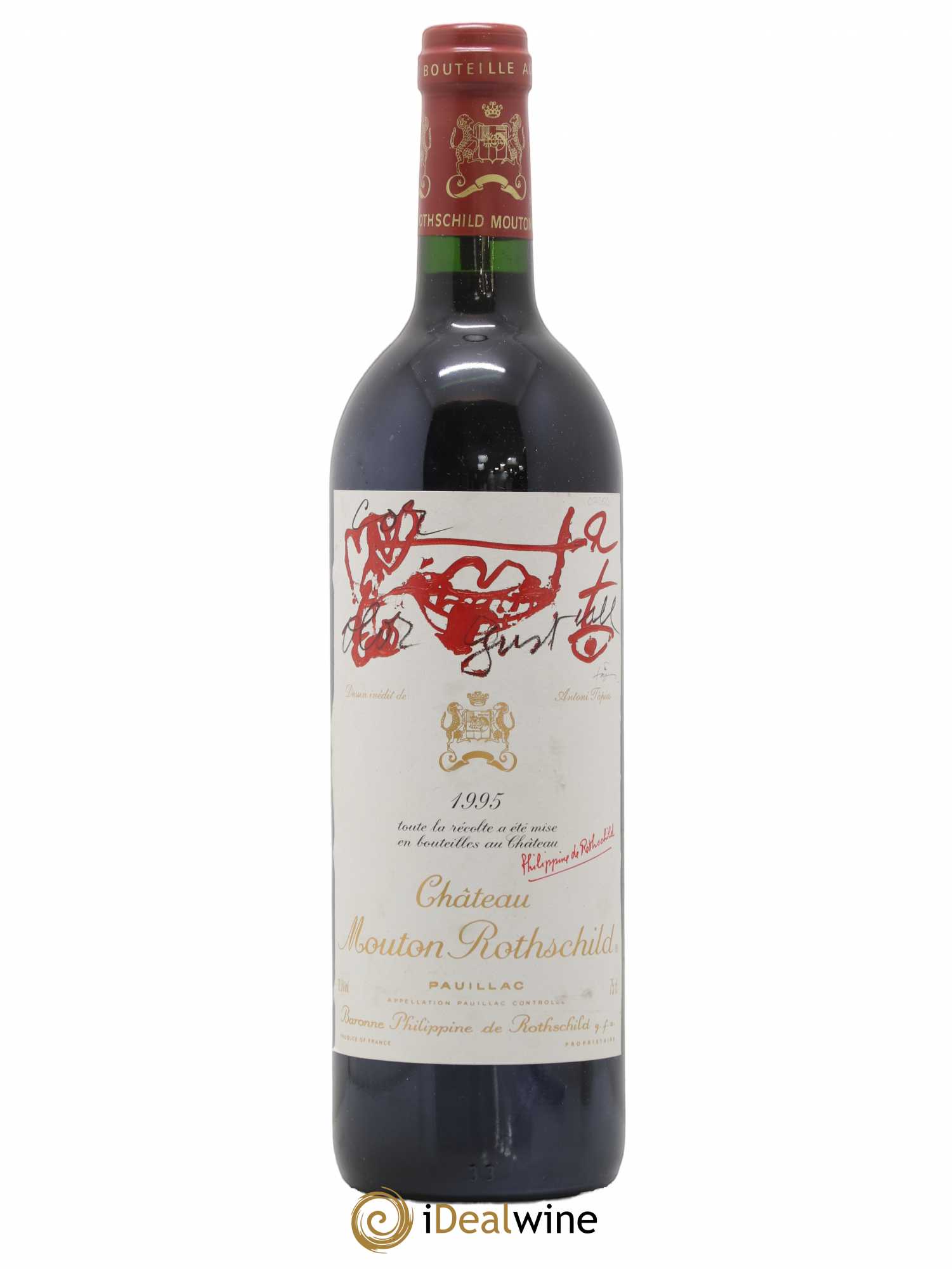 Château Mouton Rothschild 1er Grand Cru Classé 1995 - Lot de 1 bouteille - 0