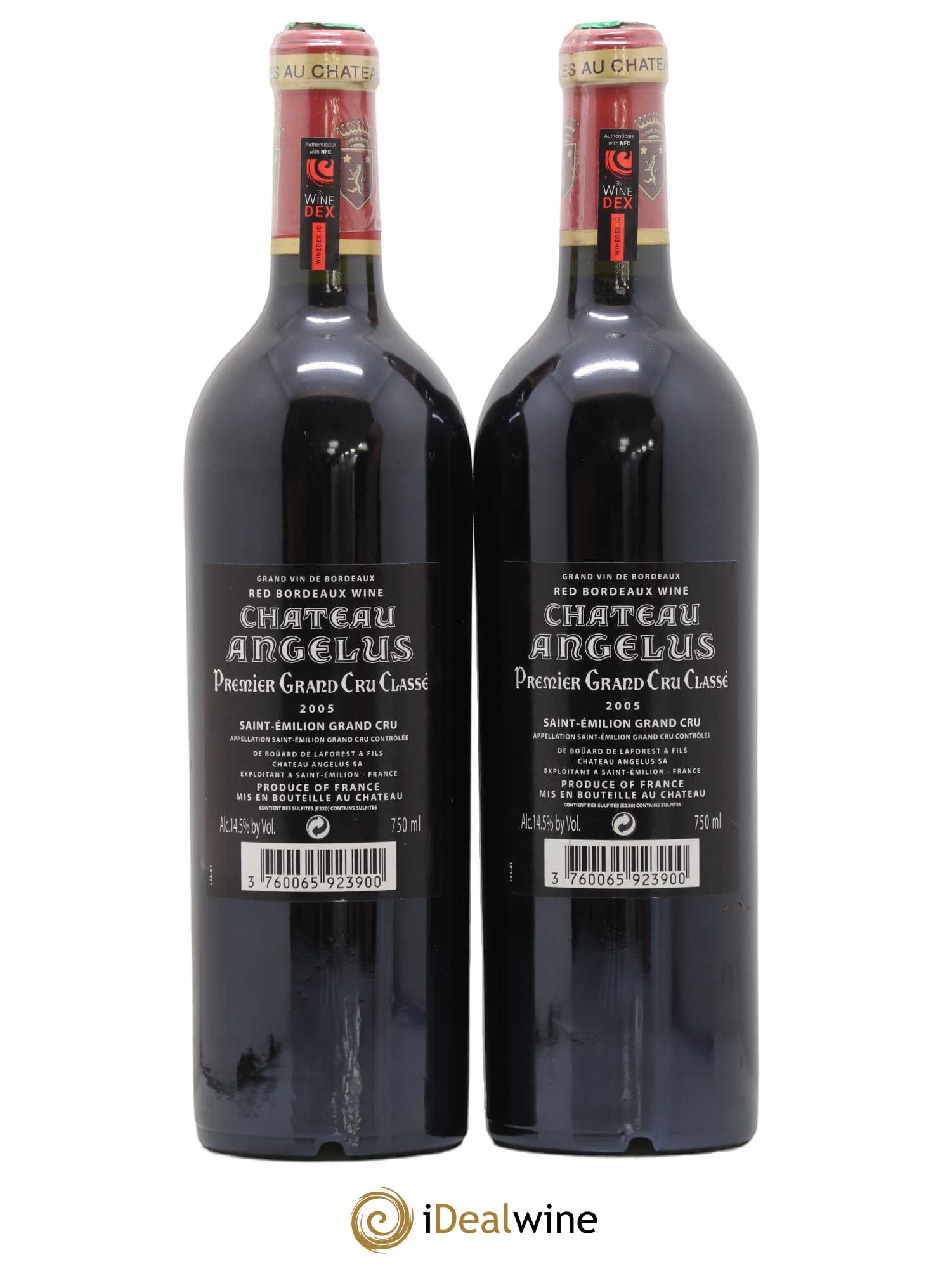 Château Angélus 1er Grand Cru Classé A 2005 - Lot de 2 bouteilles - 1