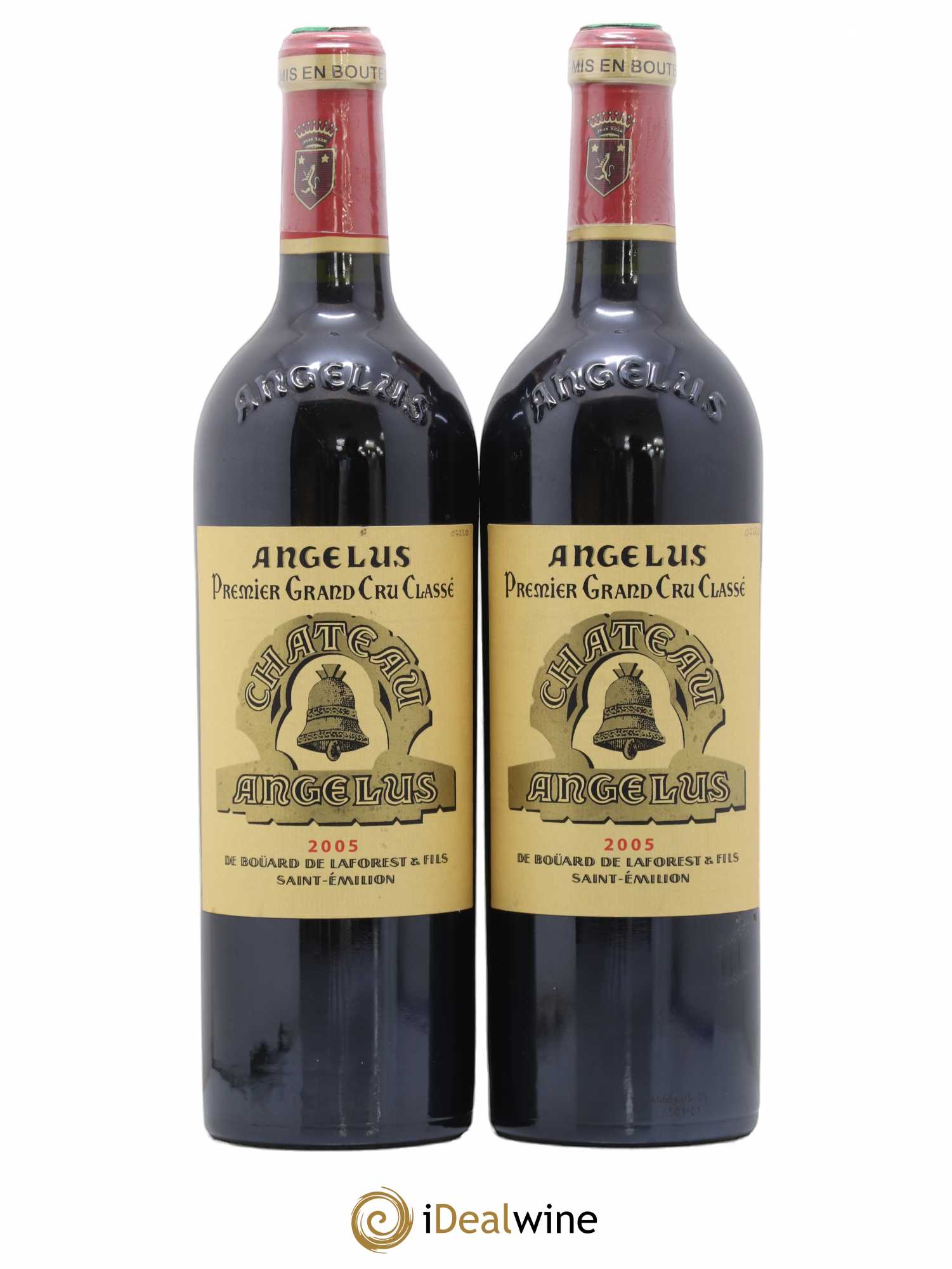 Château Angélus 1er Grand Cru Classé A 2005 - Lot de 2 bouteilles - 0